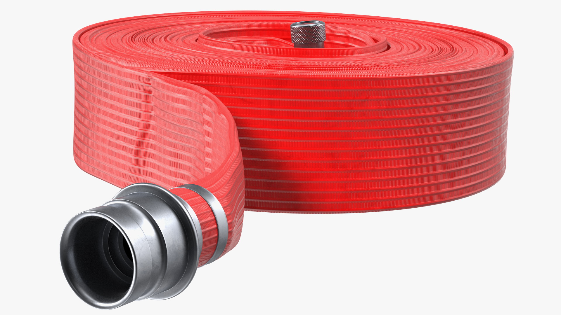 3D Rolled Up Fire Hose Red model