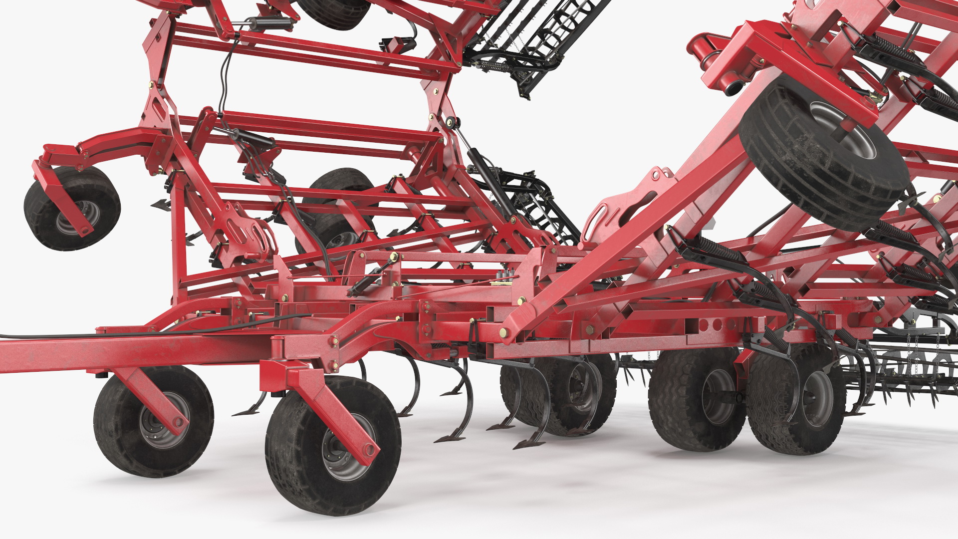 3D CASE Tiger-Mate 255 Field Cultivator Rigged model