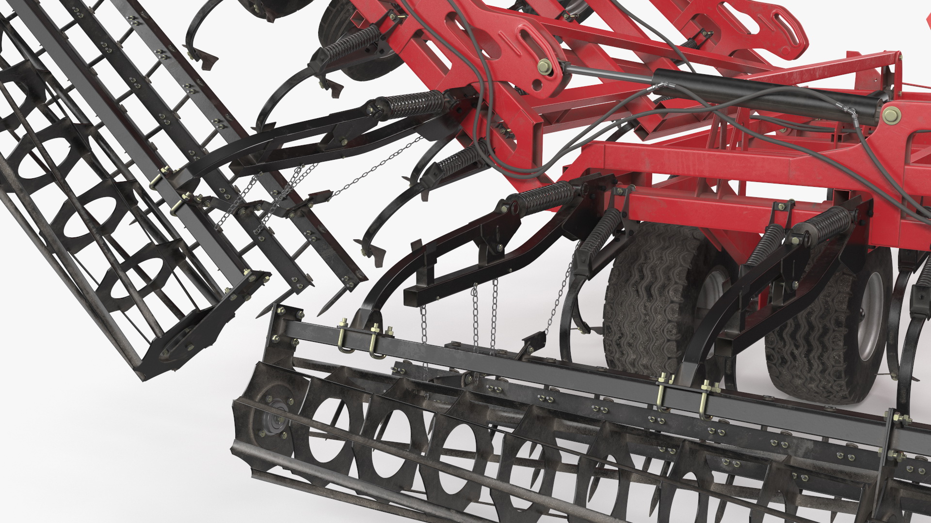 3D CASE Tiger-Mate 255 Field Cultivator Rigged model