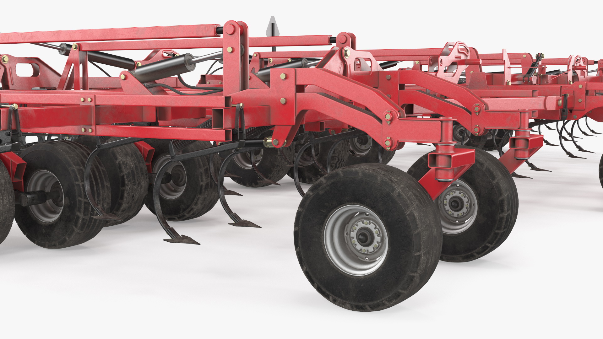 3D CASE Tiger-Mate 255 Field Cultivator Rigged model