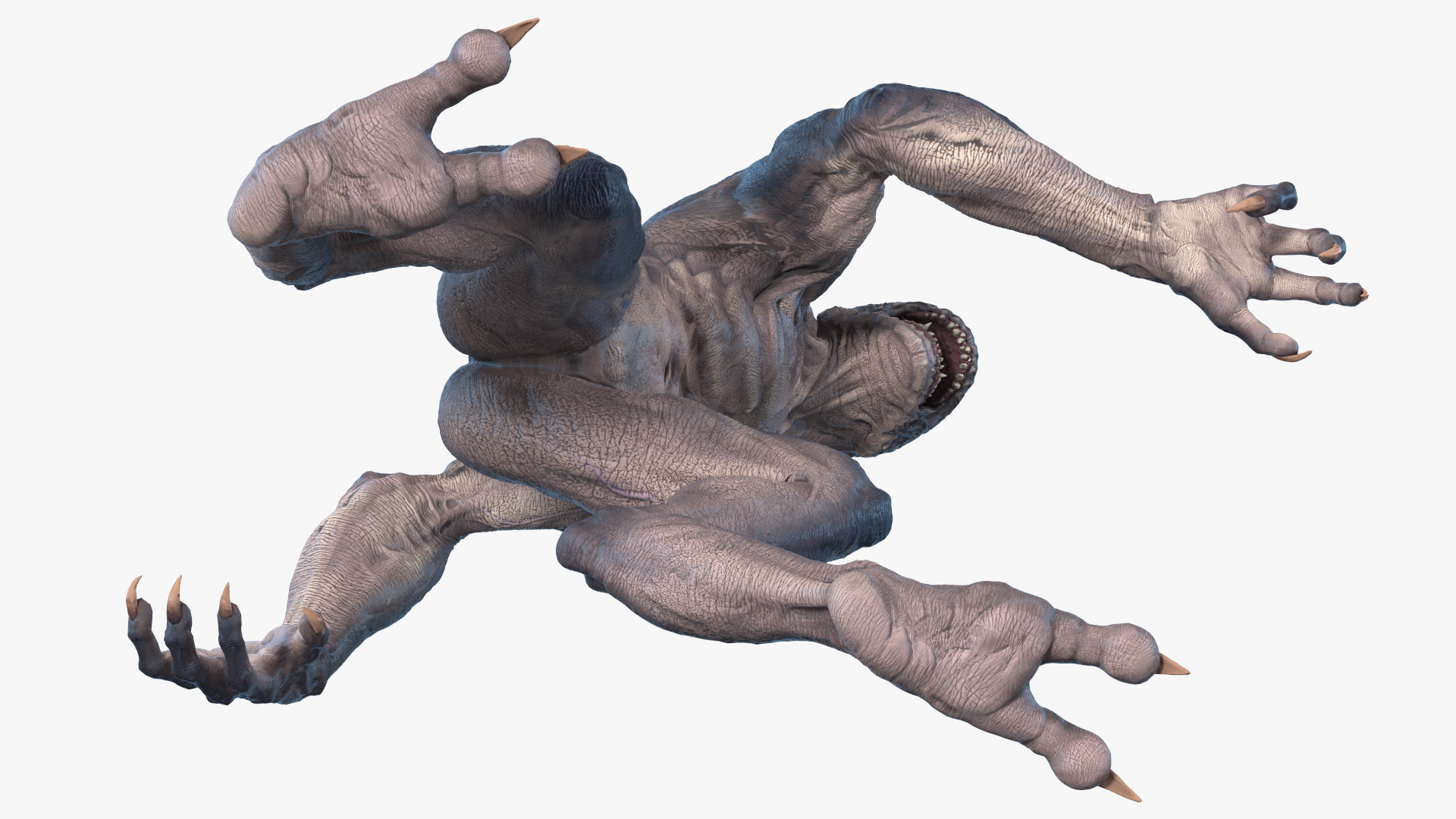 Monster Creature Walking Pose 3D model