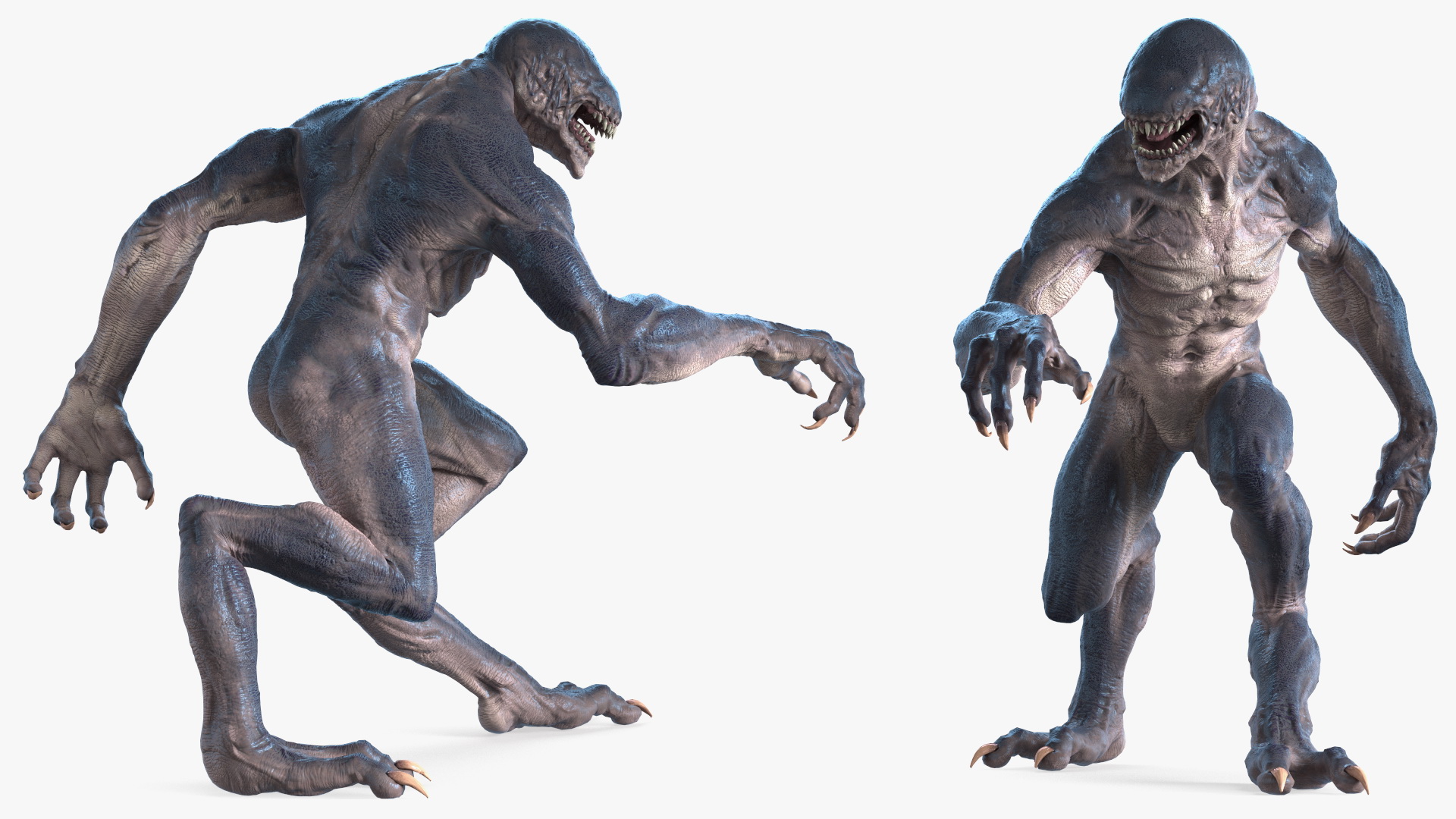 Monster Creature Walking Pose 3D model