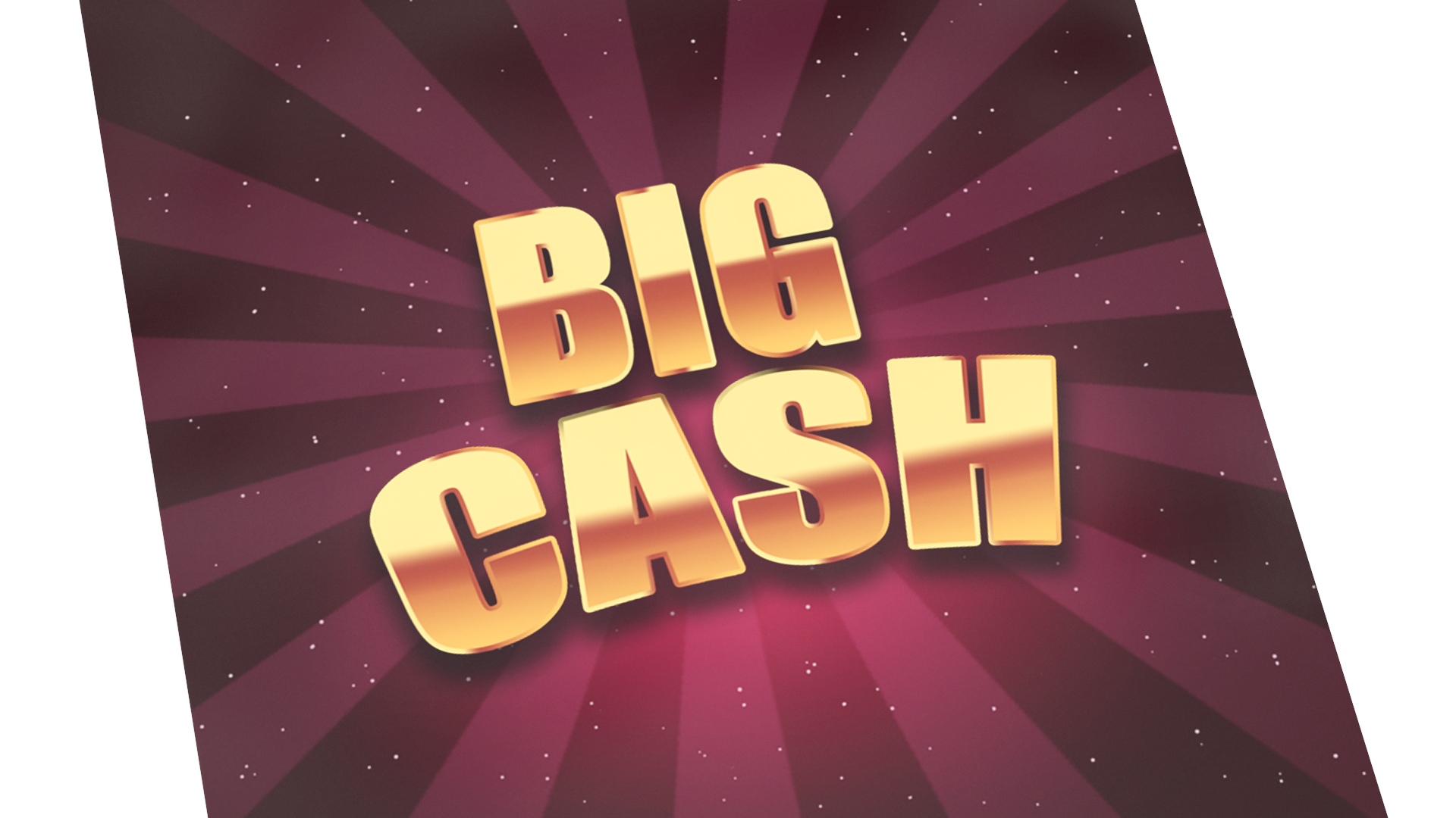 Big Cash Lottery Ticket with Erased Scratchcard 3D