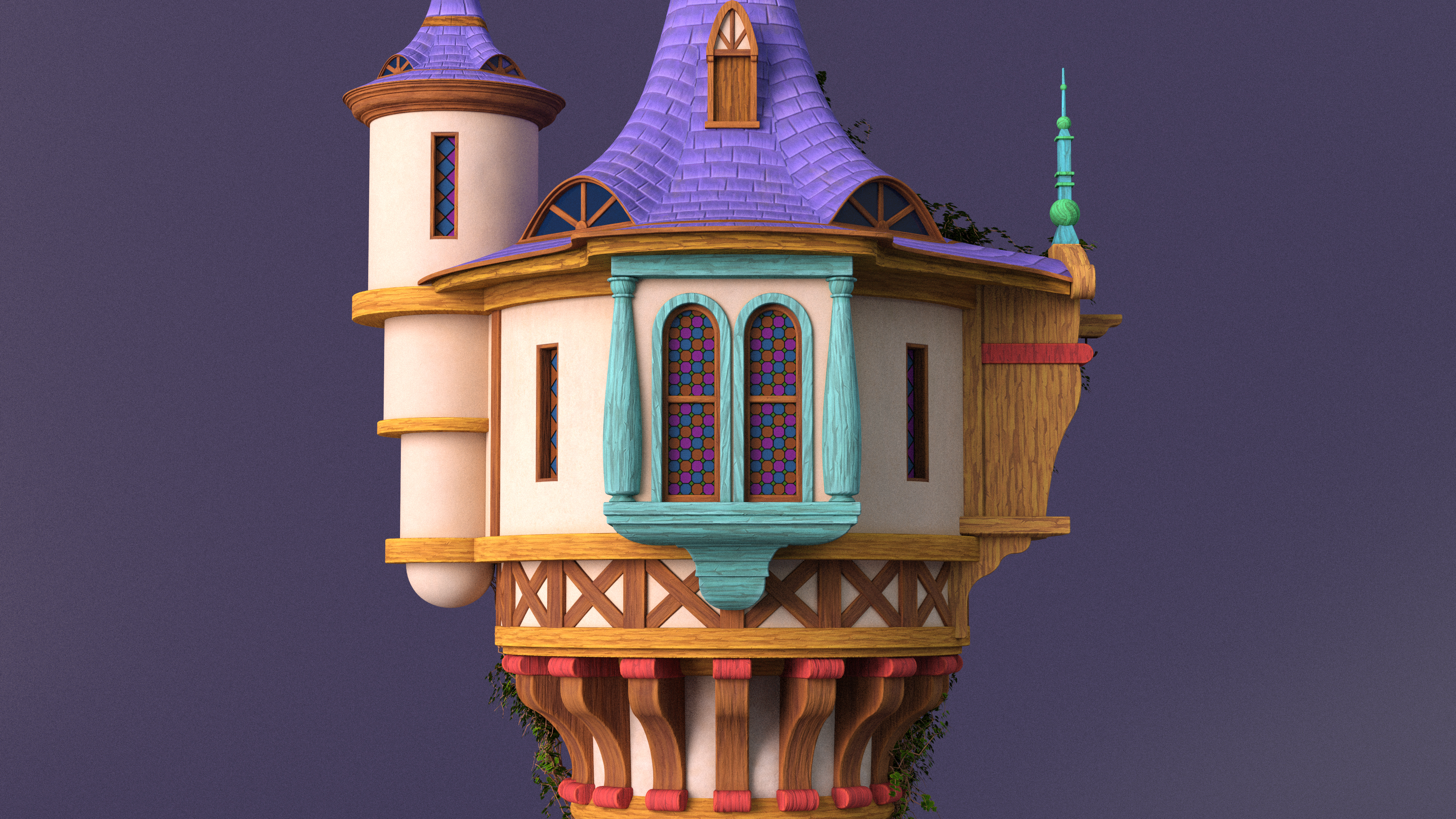 Tangled Rapunzel Tower 3D