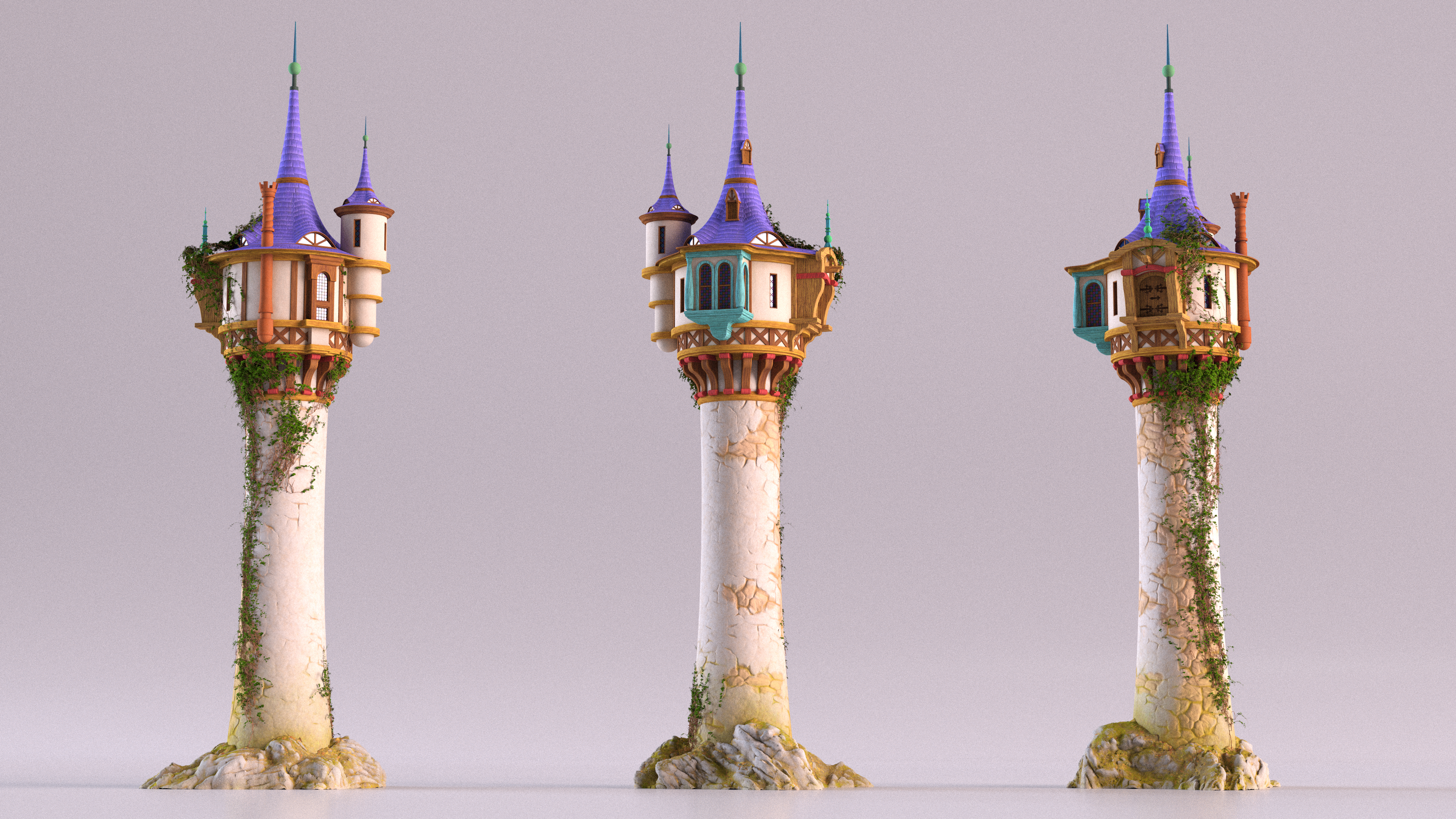 Tangled Rapunzel Tower 3D