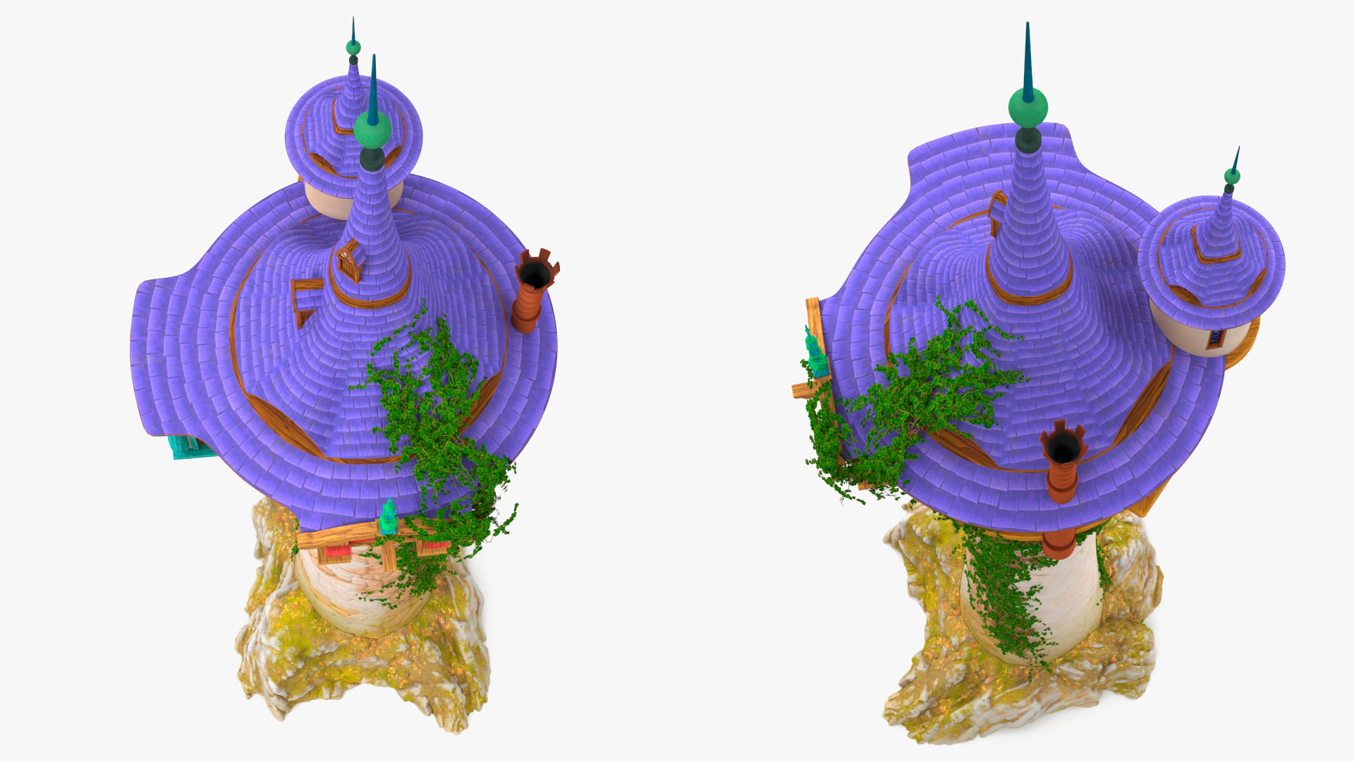 Tangled Rapunzel Tower 3D