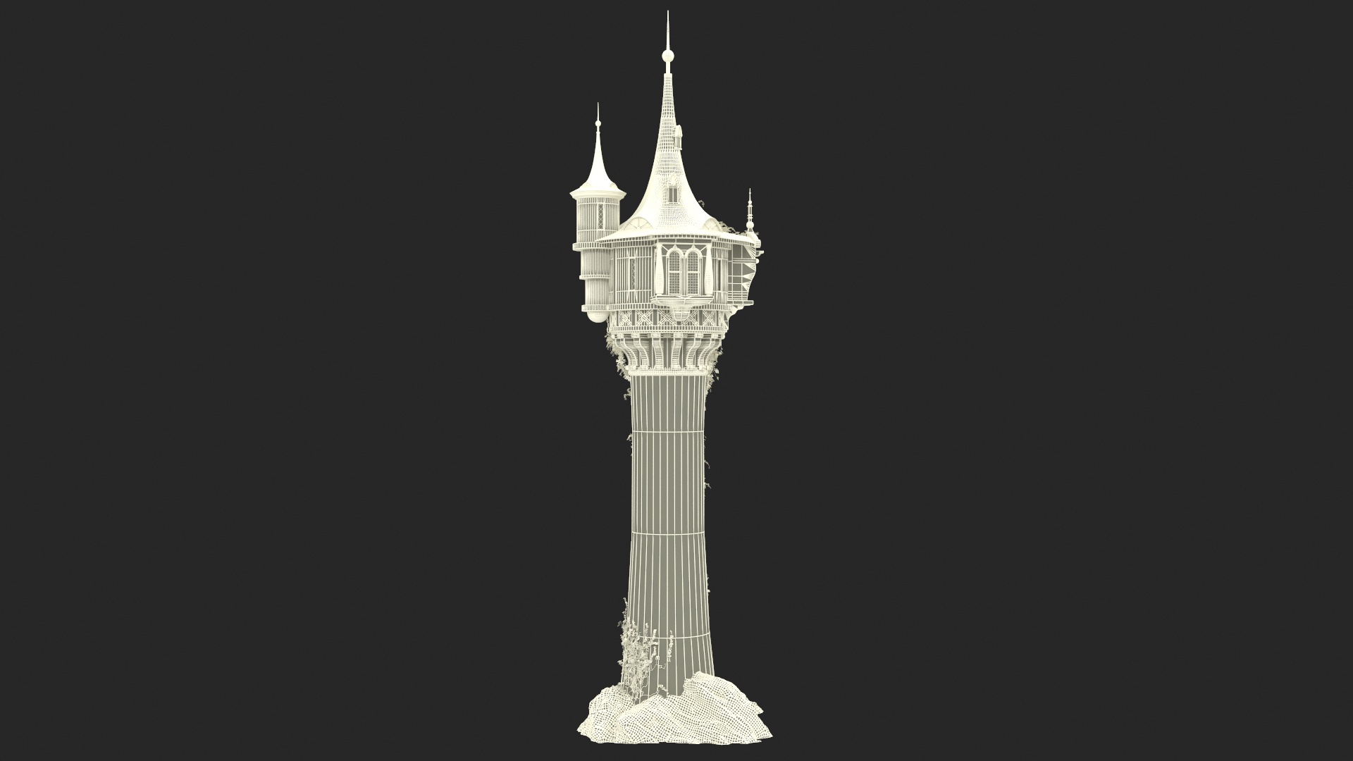 Tangled Rapunzel Tower 3D