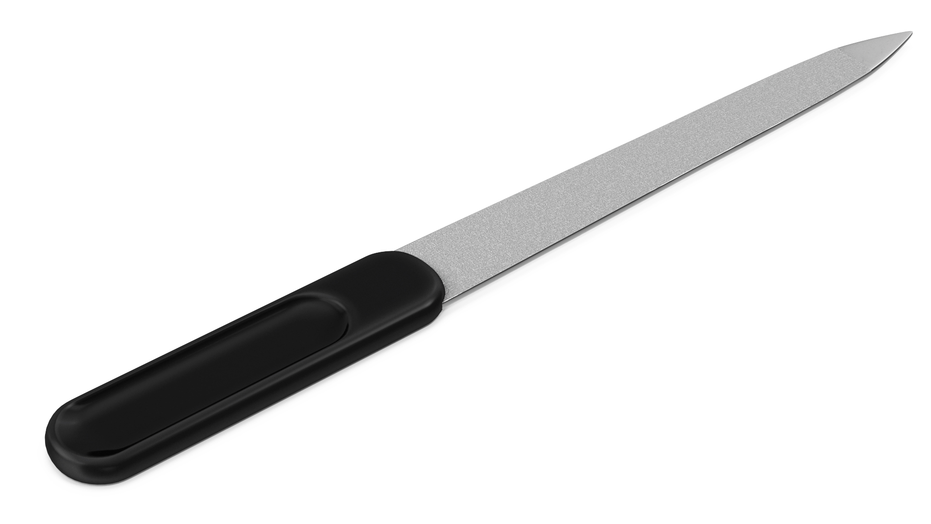 3D Metallic Nail File with Black Handle