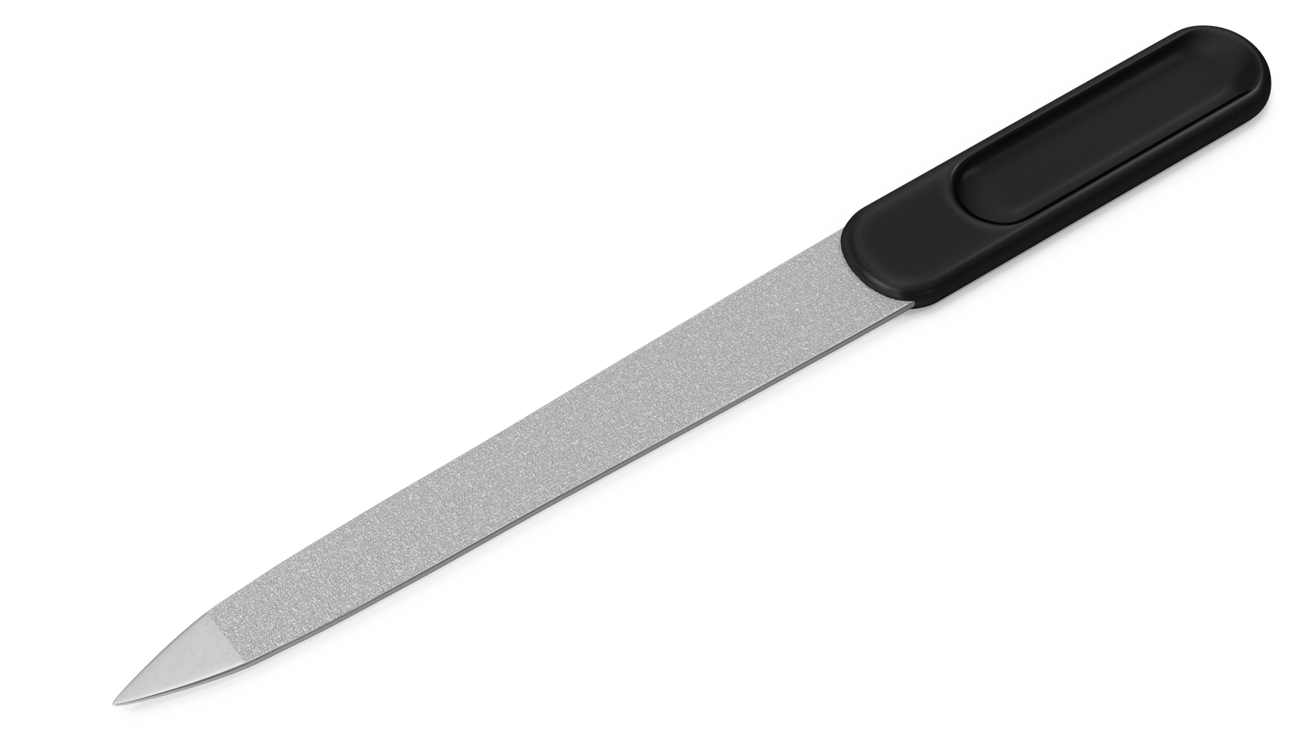 3D Metallic Nail File with Black Handle