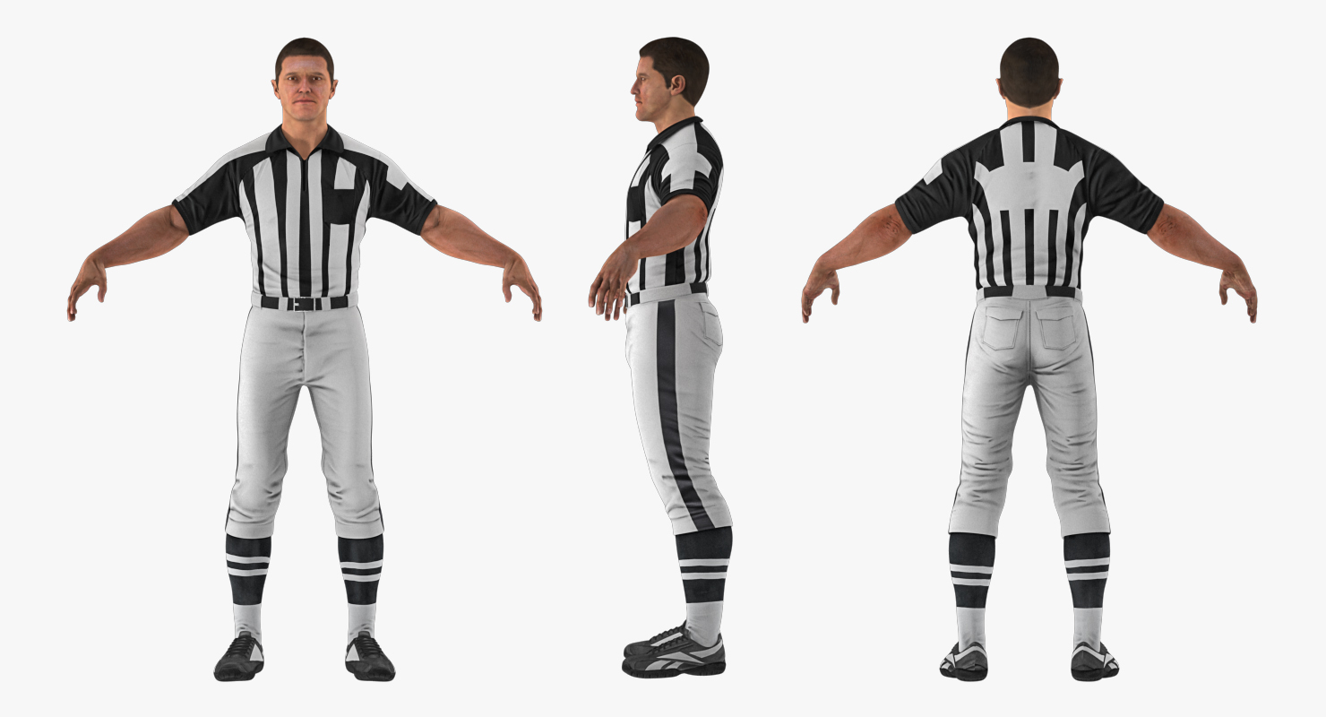 3D model American Football Referee