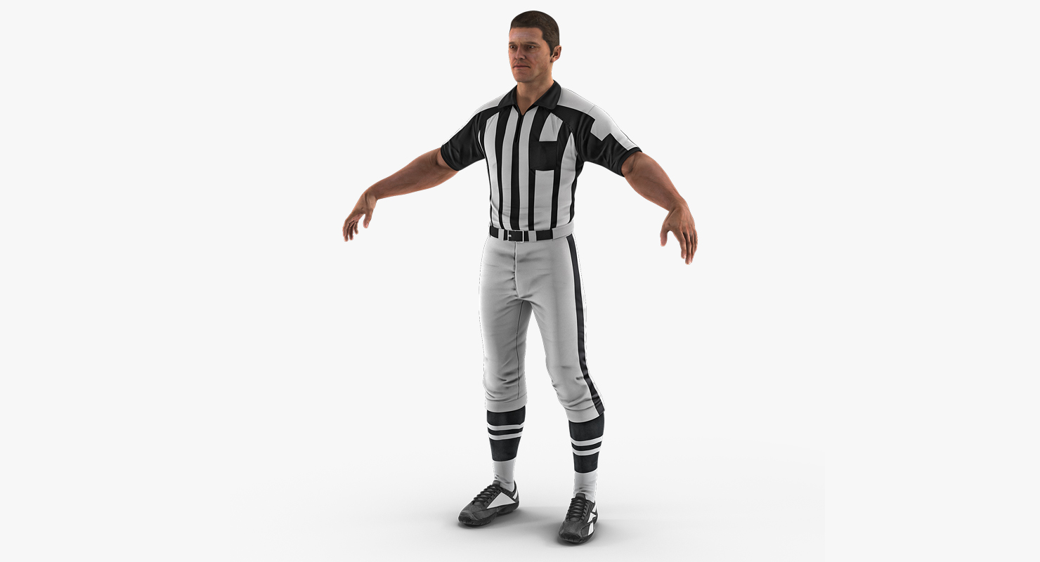 3D model American Football Referee