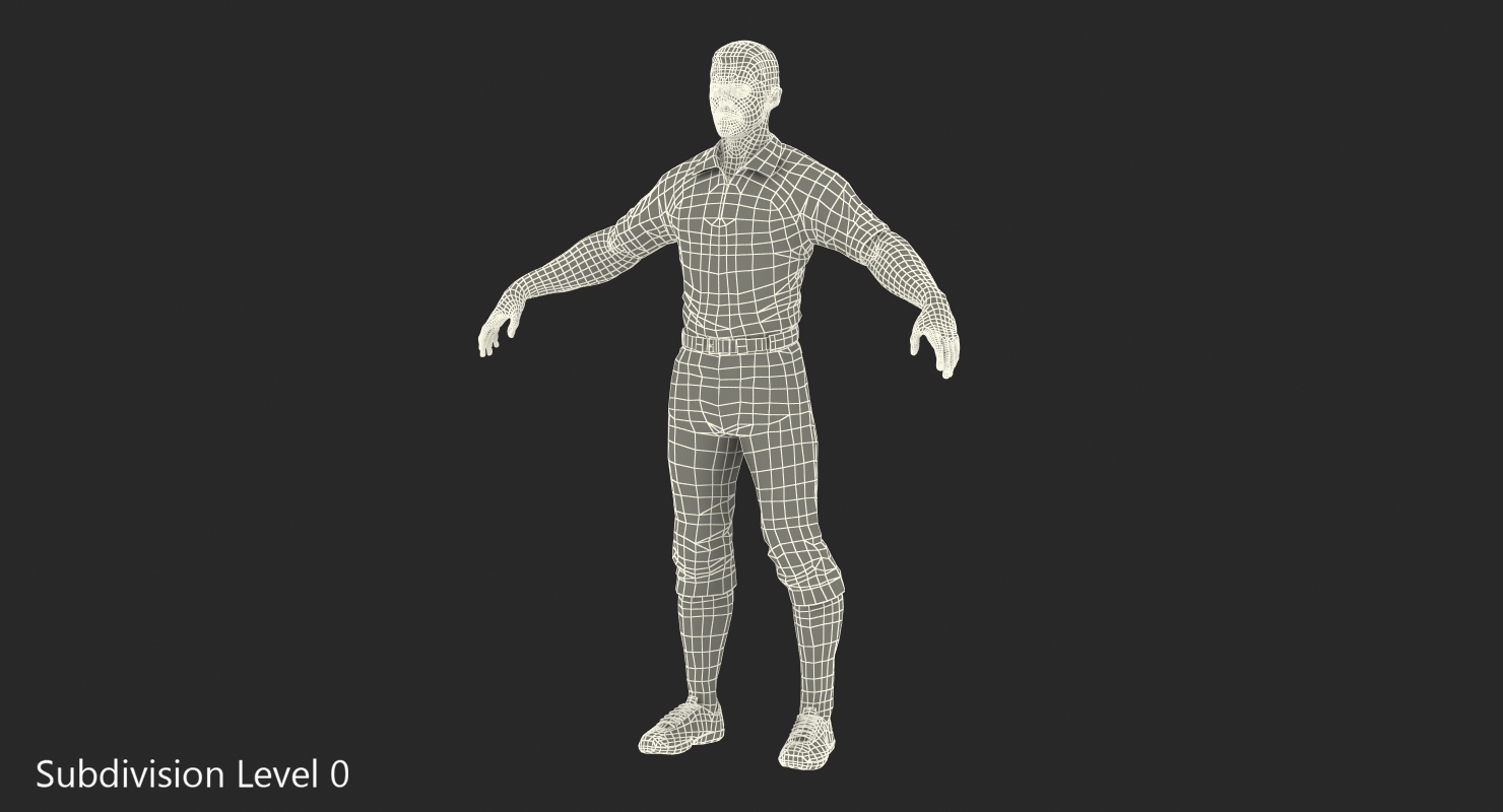 3D model American Football Referee