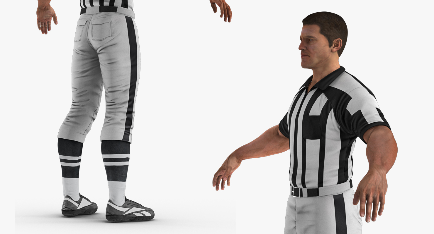 3D model American Football Referee