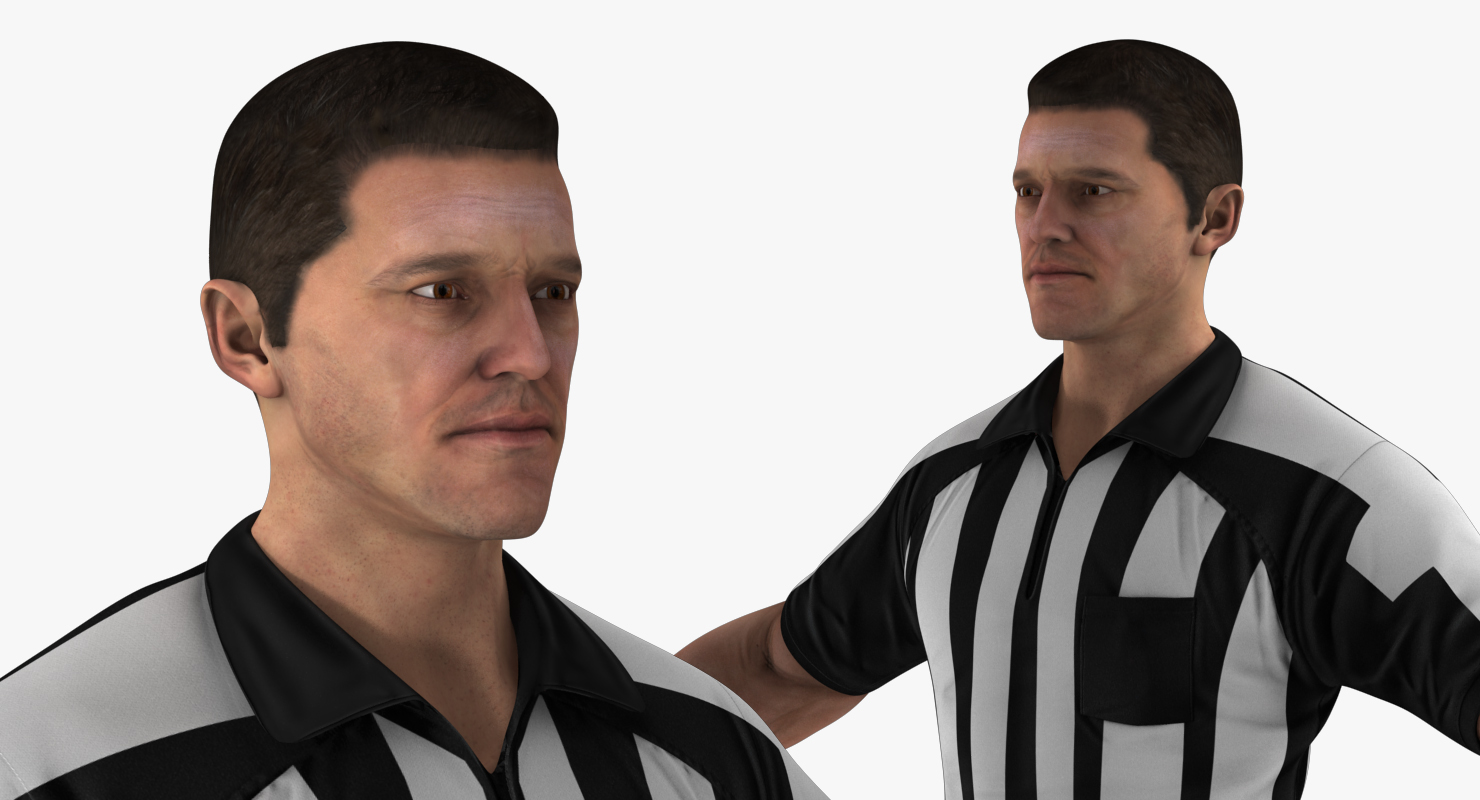 3D model American Football Referee