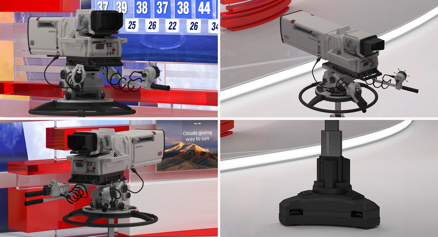 TV Presenter of Weather Forecast Rigged 3D model