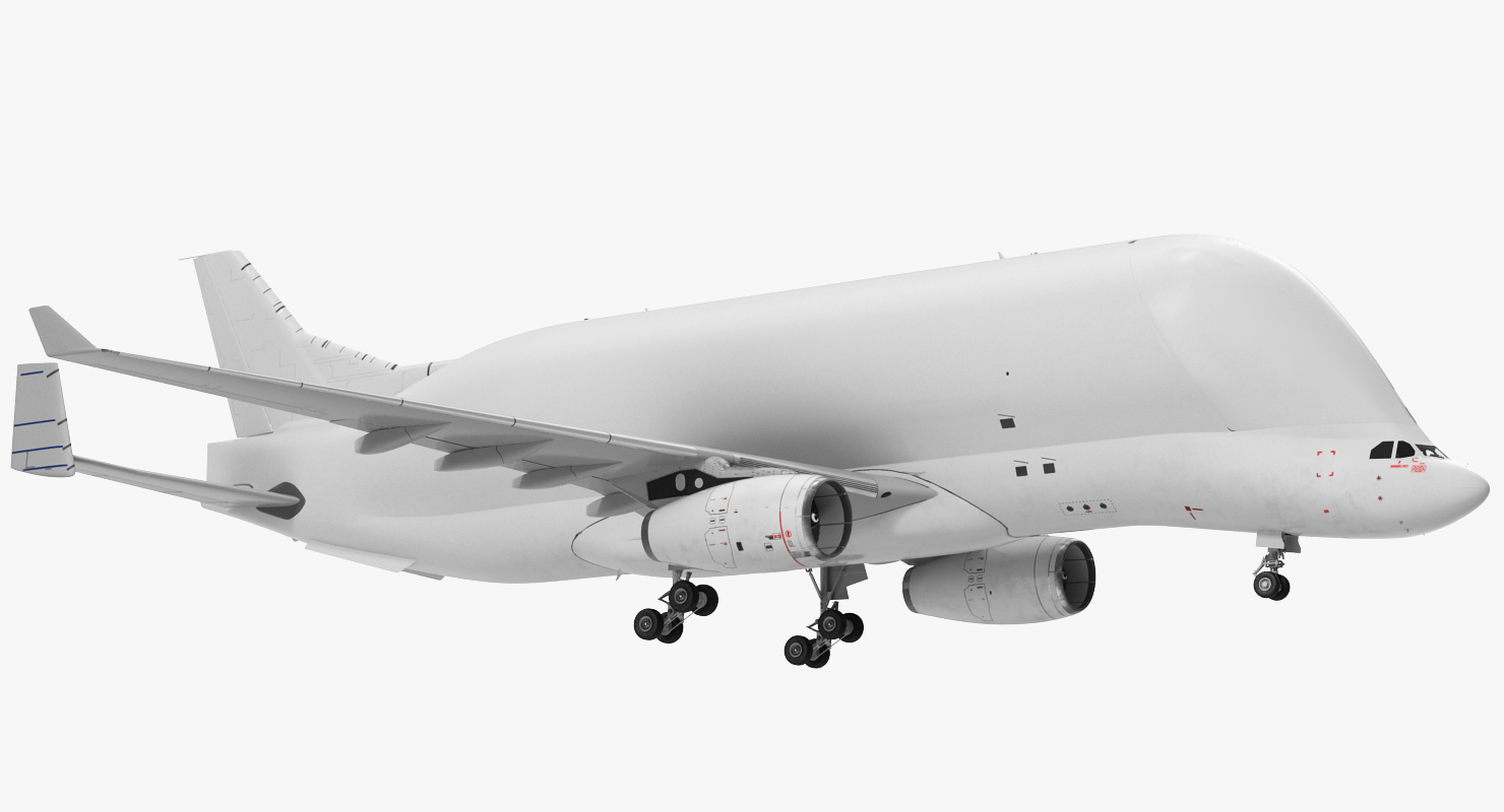 3D Large Transport Aircraft Rigged