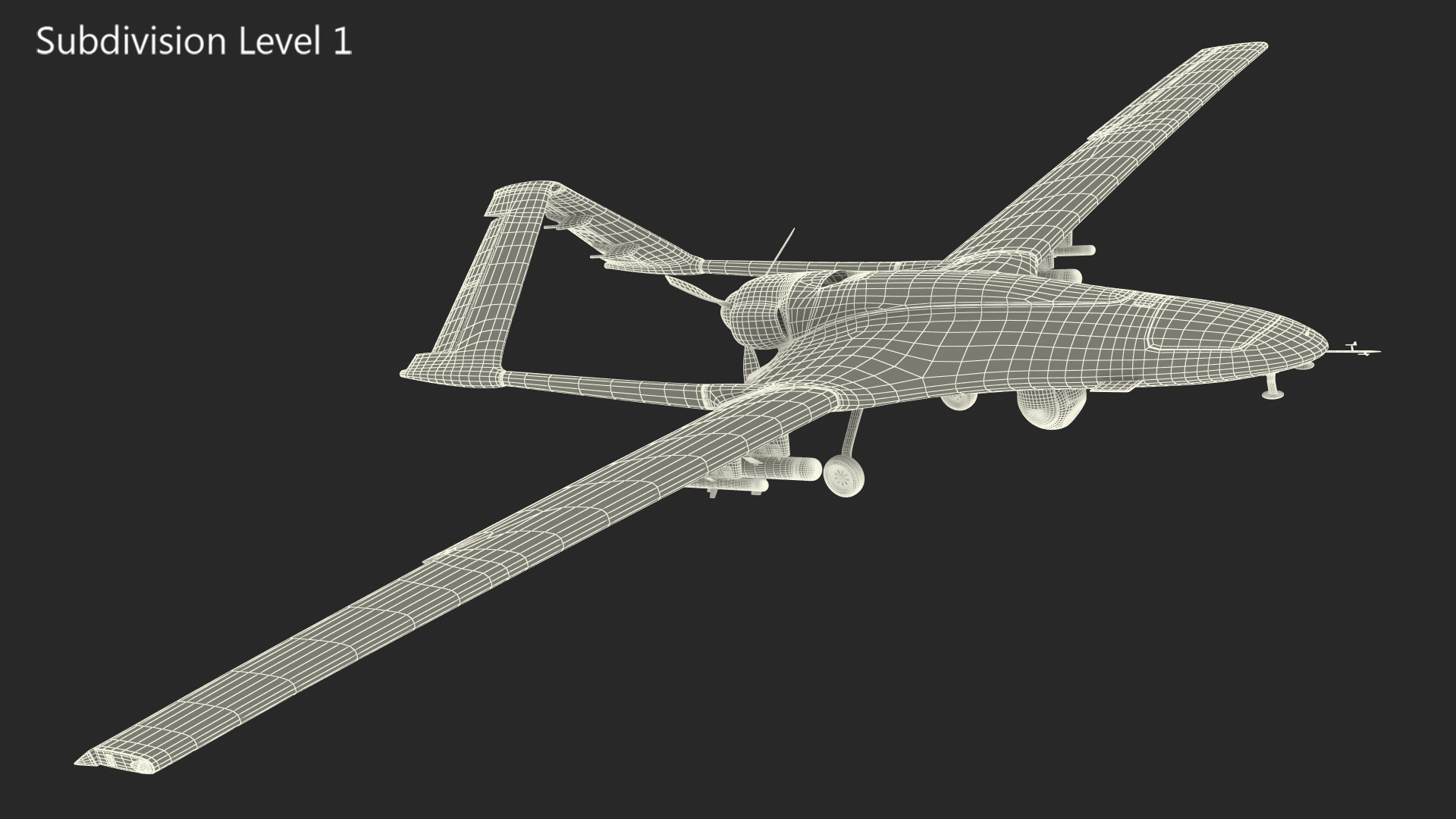 3D Bayraktar TB2 Turkish Armed Forces Rigged