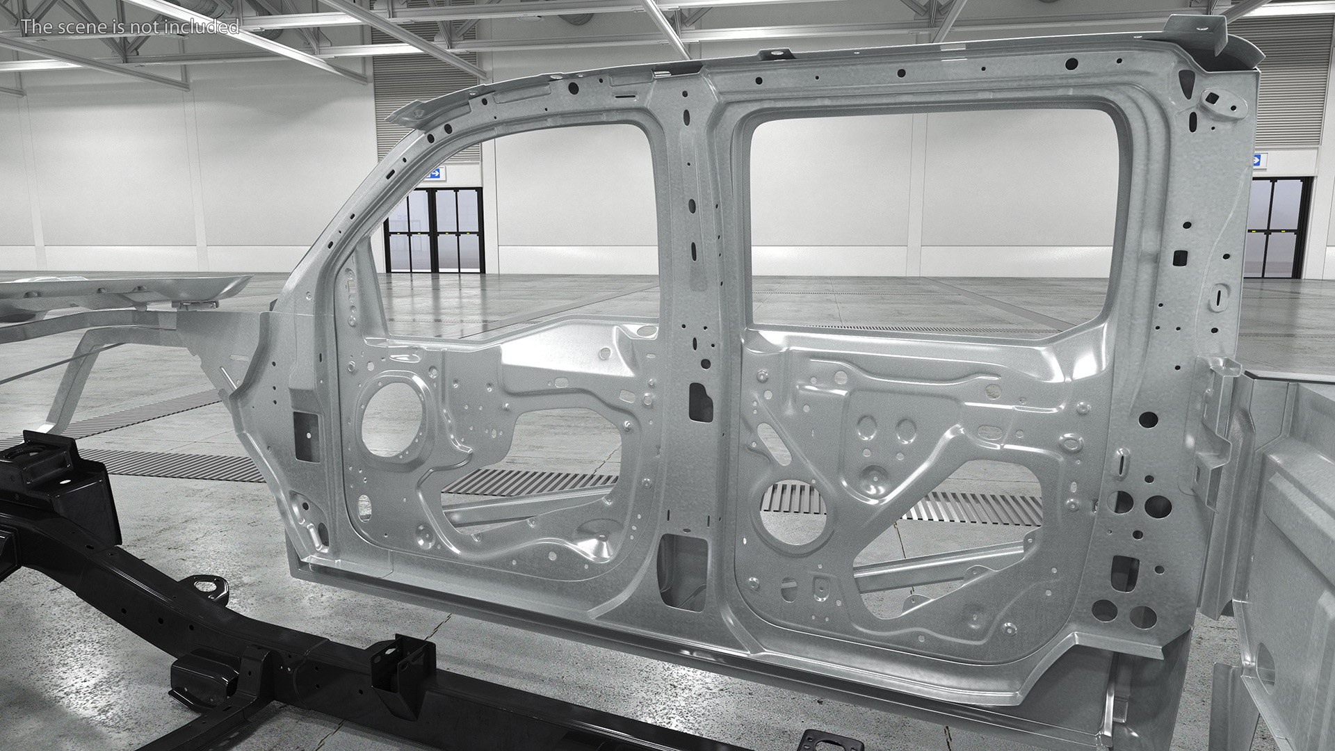 3D Disassembled Pickup Truck Doors