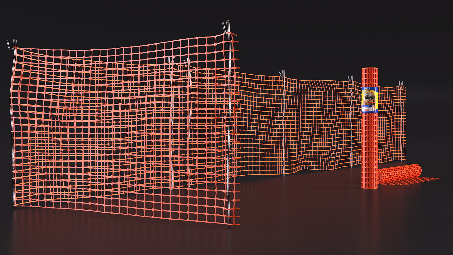 Mesh Fence Set 3D model