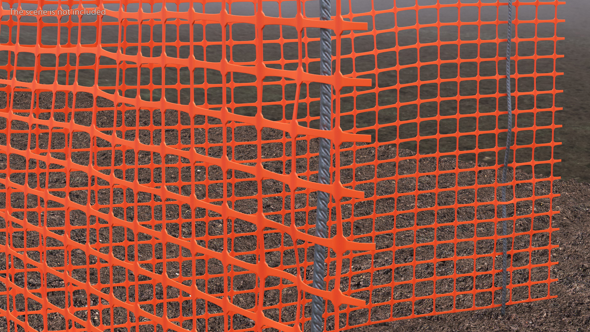 Mesh Fence Set 3D model