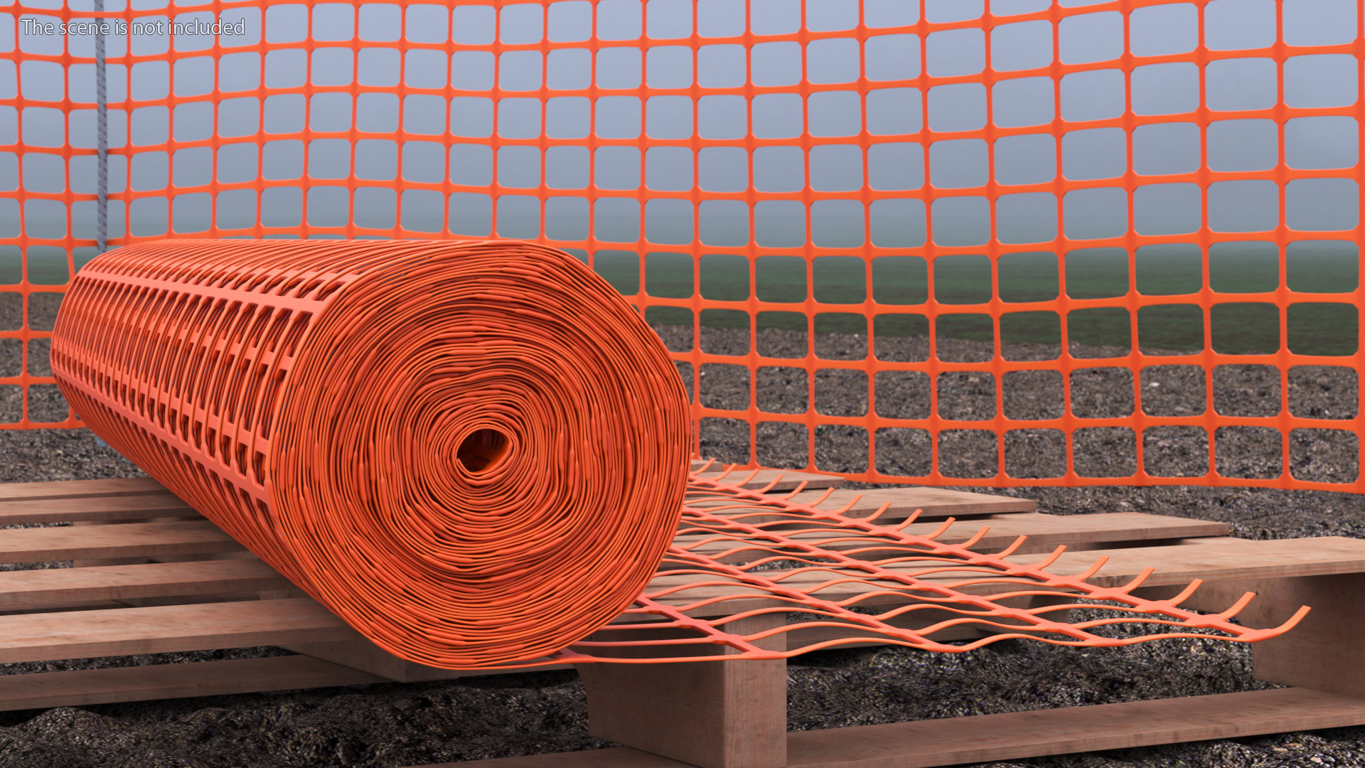 Mesh Fence Set 3D model