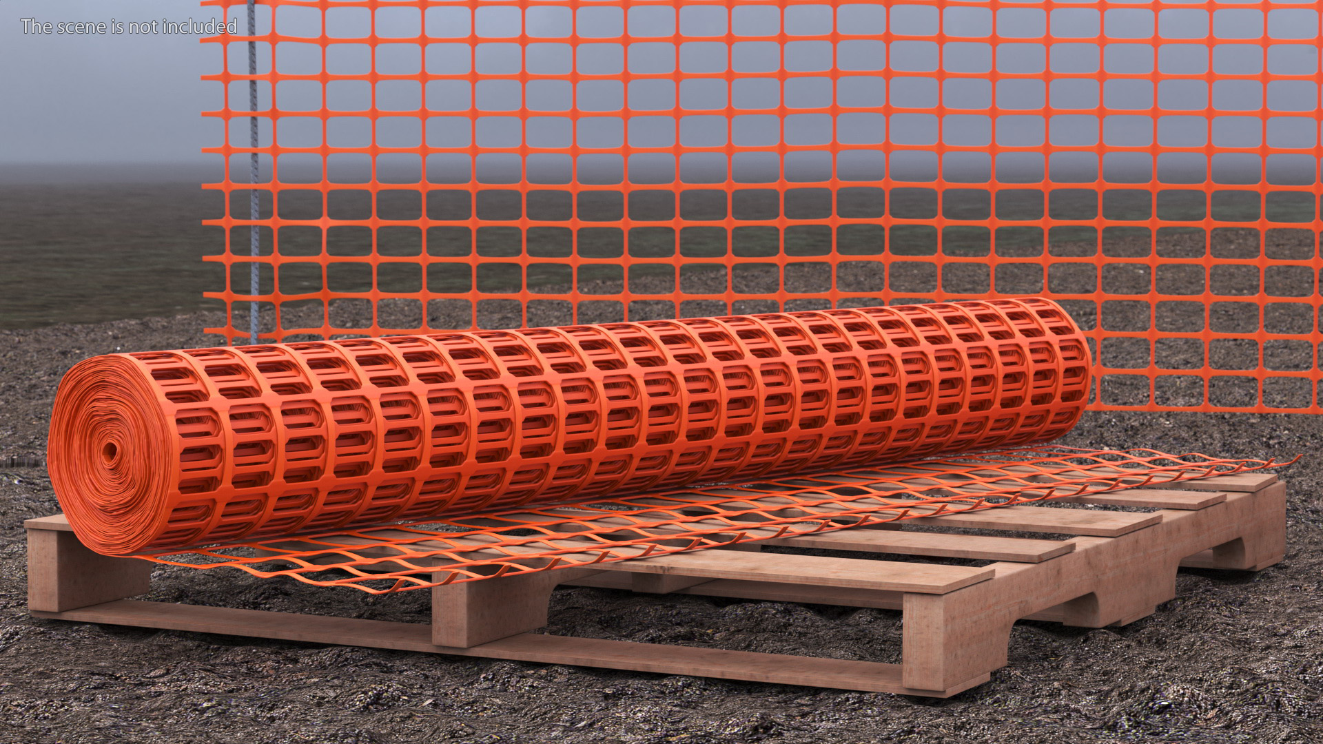 Mesh Fence Set 3D model