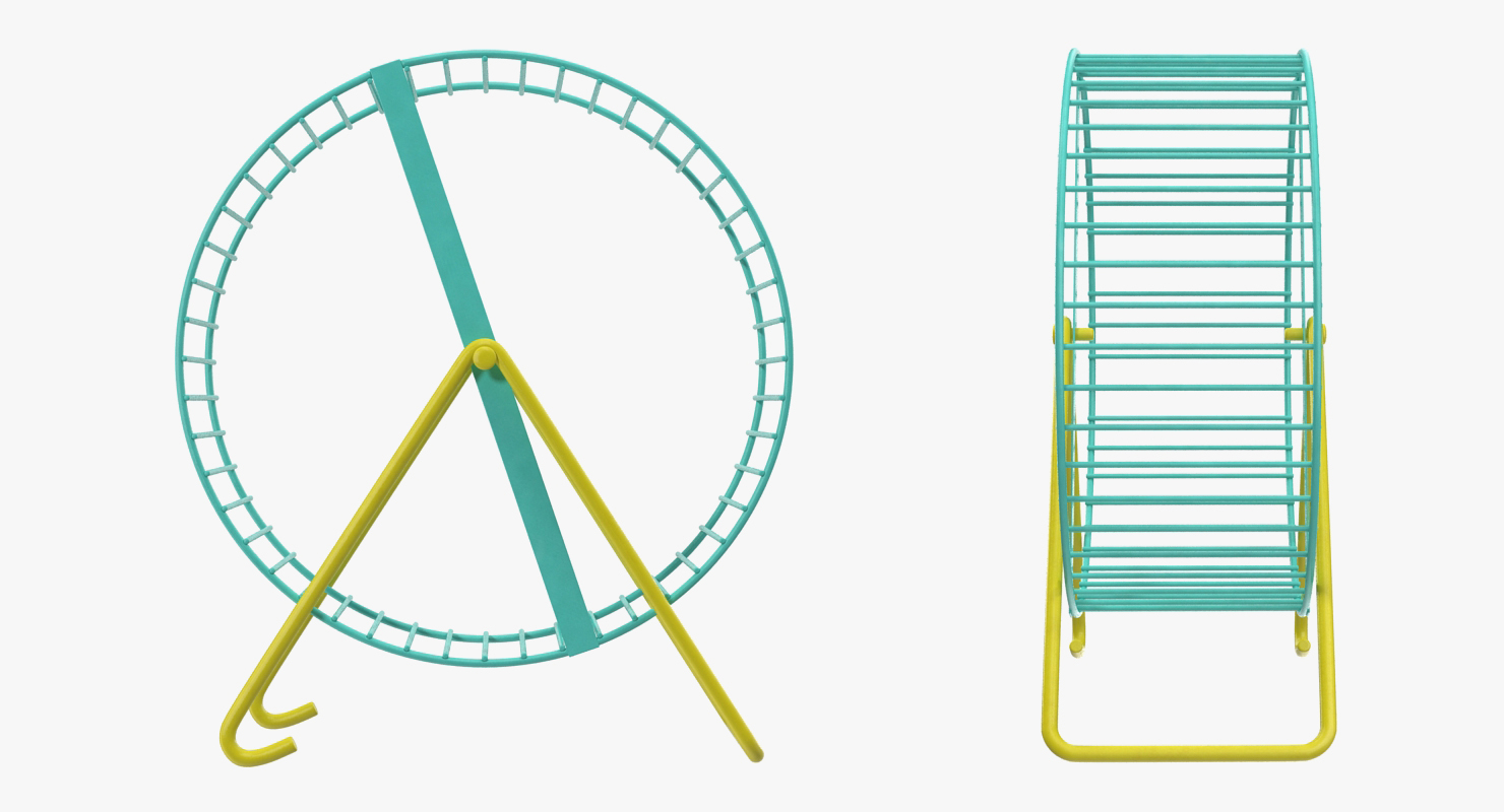 3D Hamster Wheel model