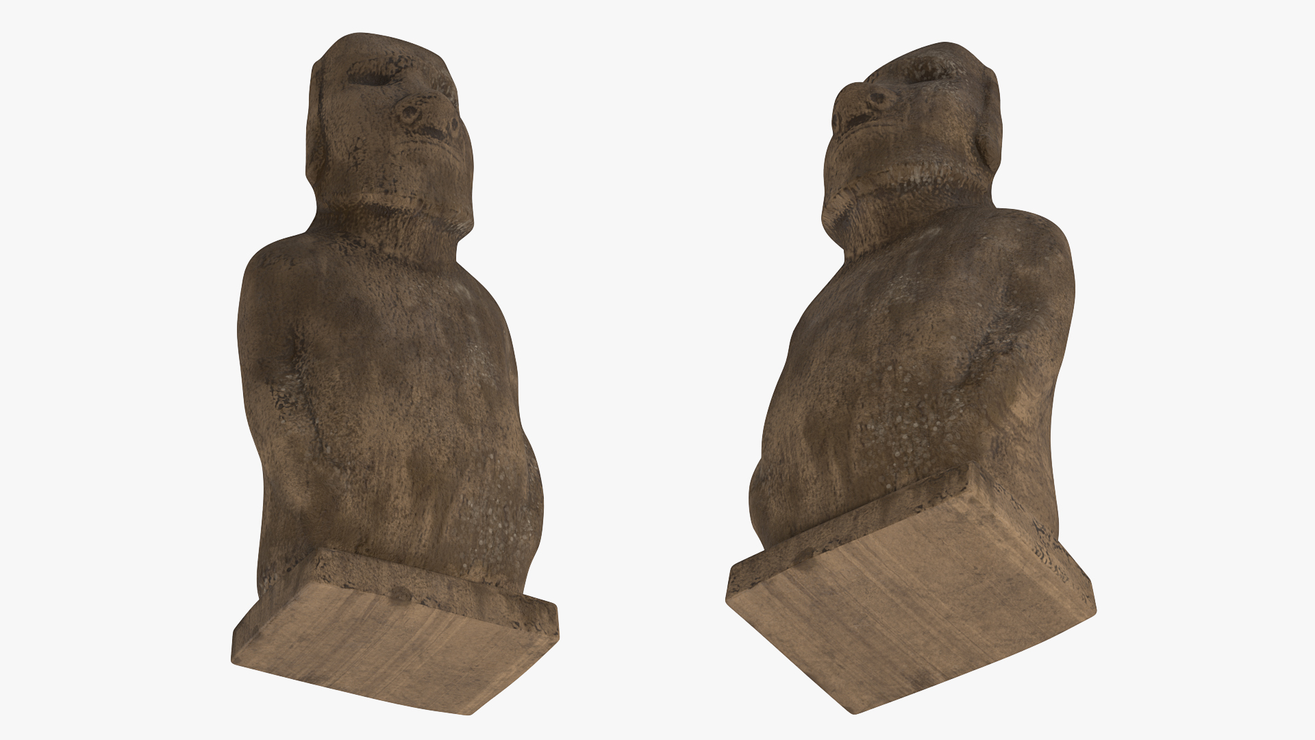 3D Moai Hoa Hakananai model