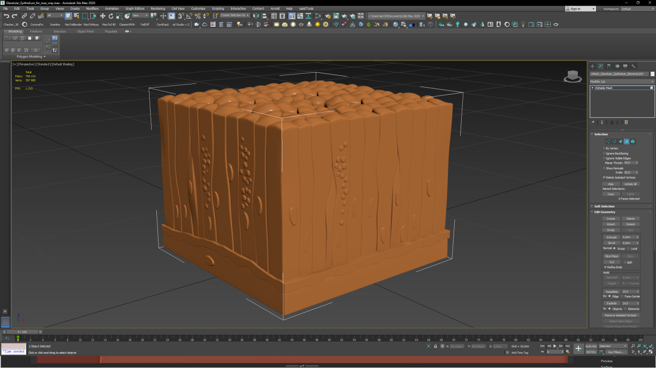 3D Glandular Epithelium for 3D Print model