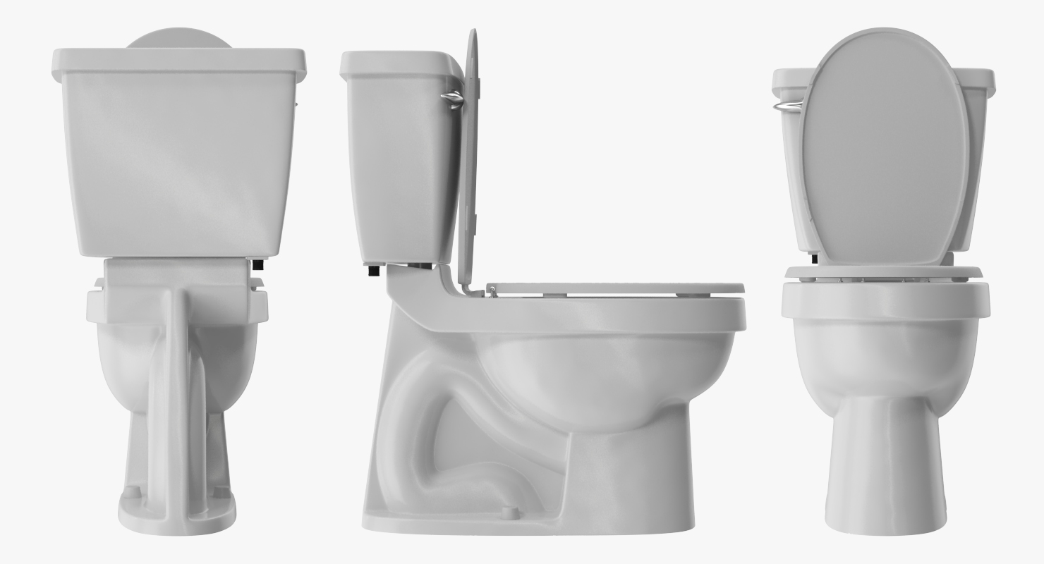 3D model Toilet Classic White