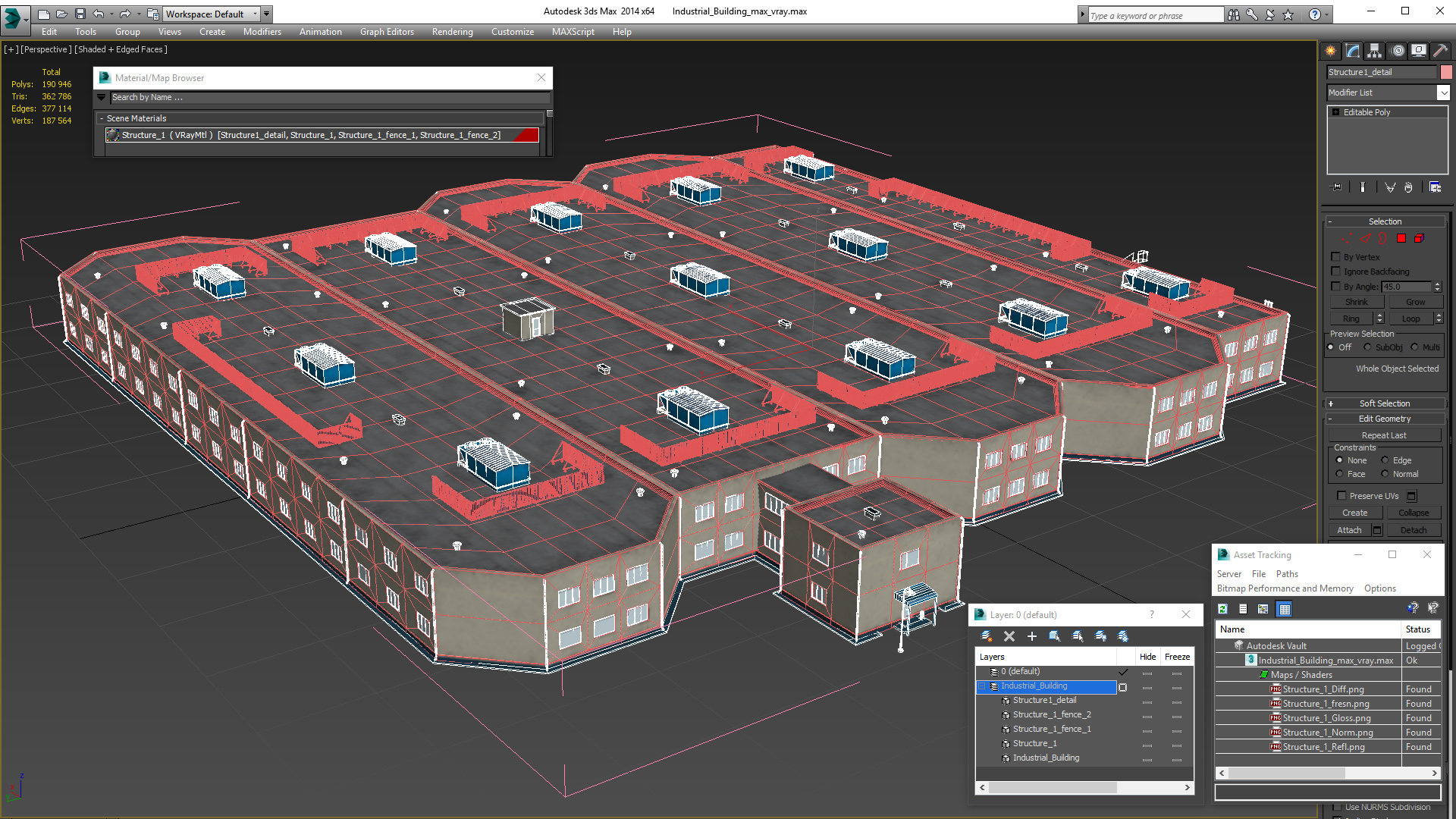 Industrial Building 3D model