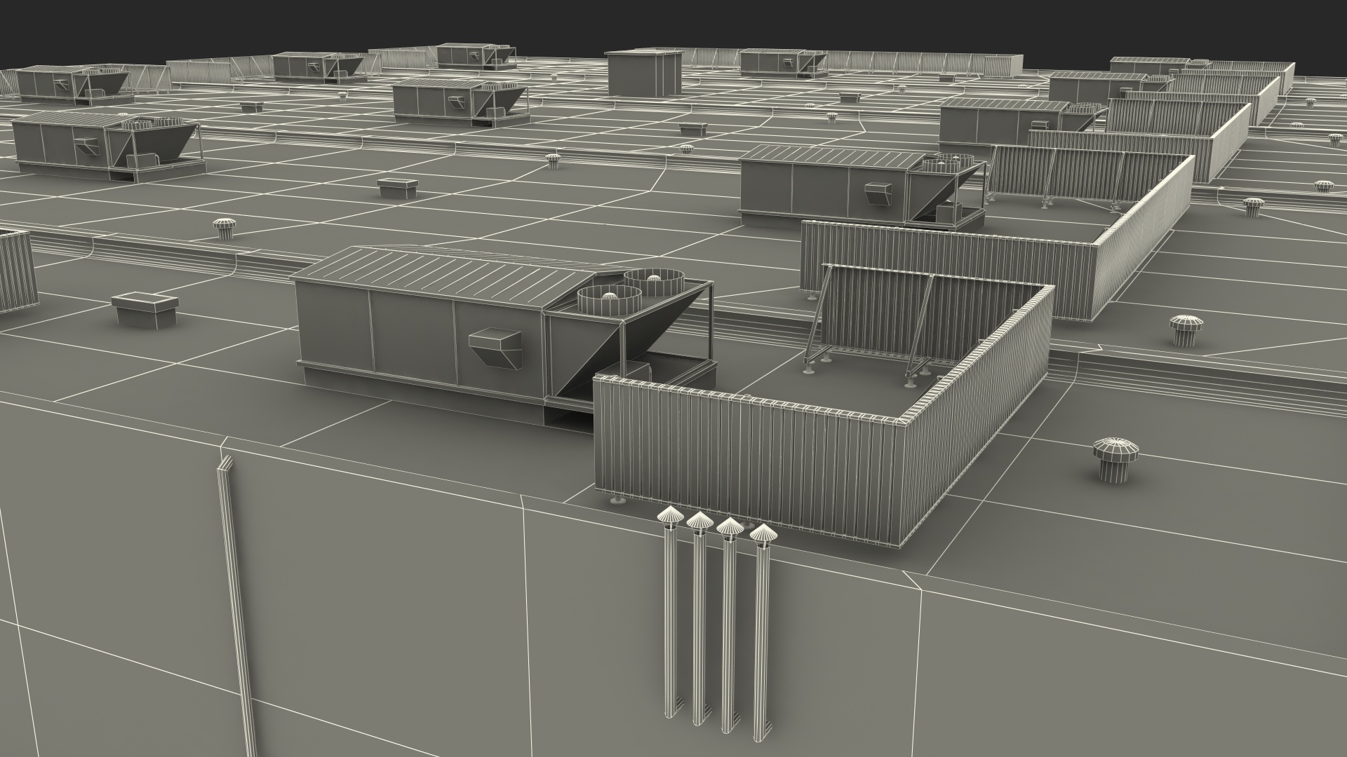 Industrial Building 3D model