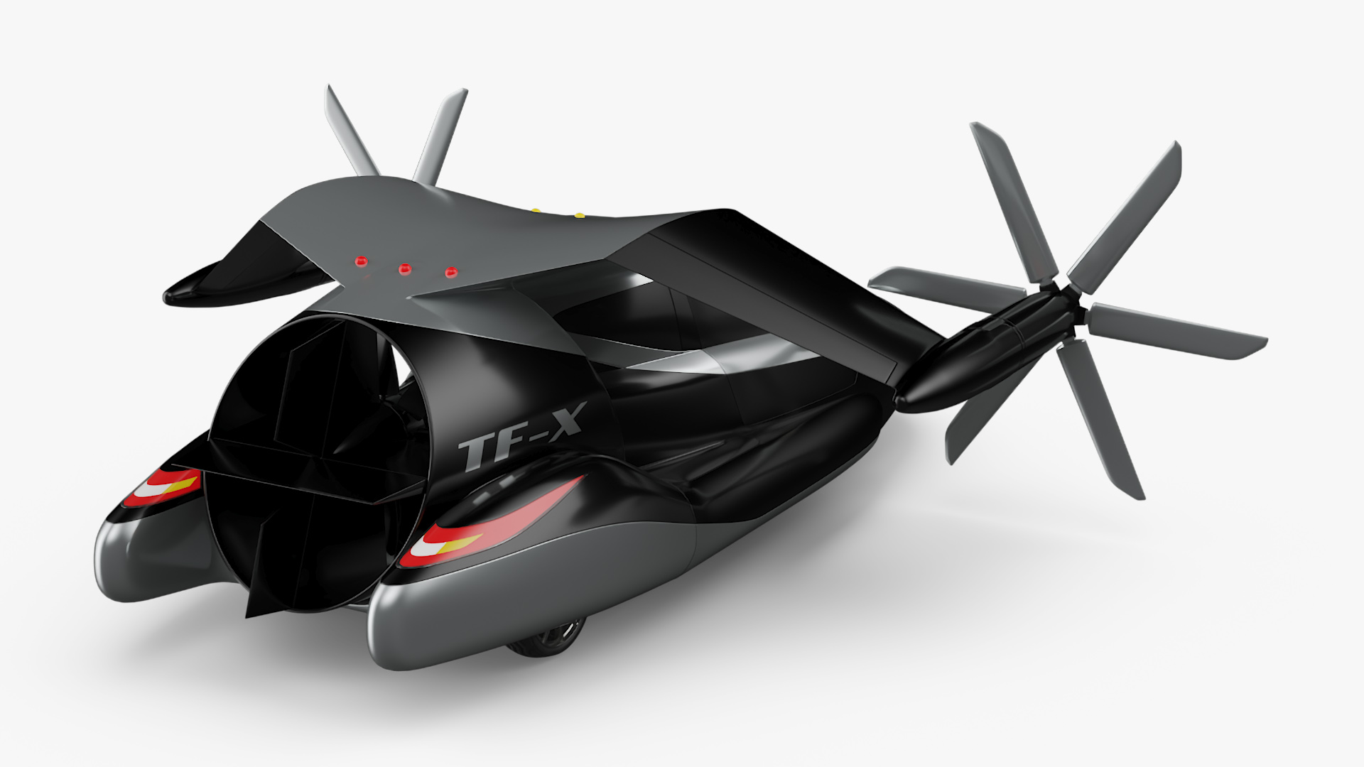 Concept Futuristic Flying Car 3D model