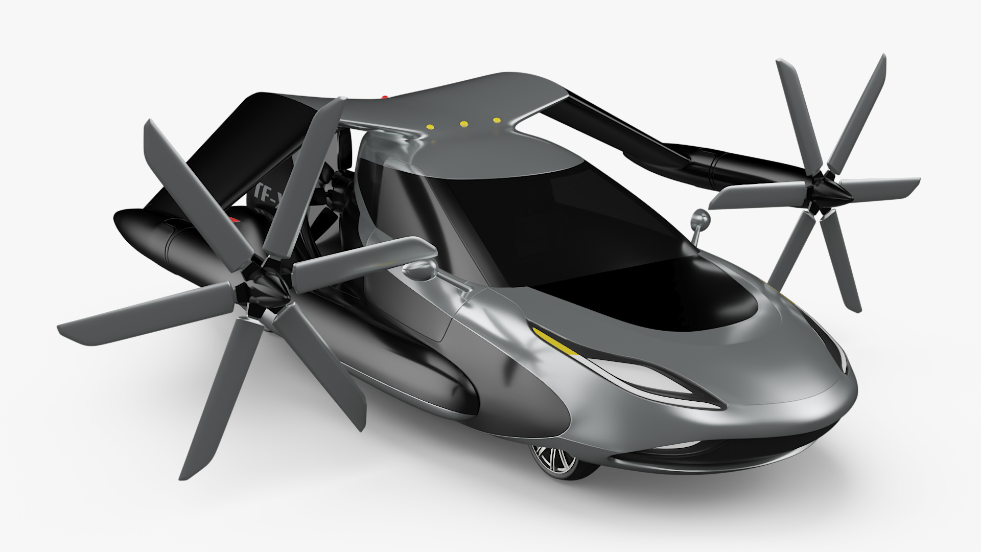 Concept Futuristic Flying Car 3D model