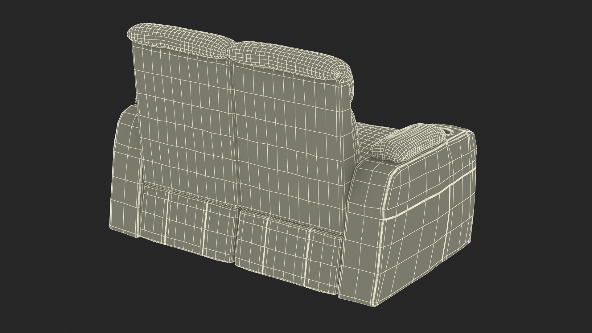 3D model Armchair for Cinema Black