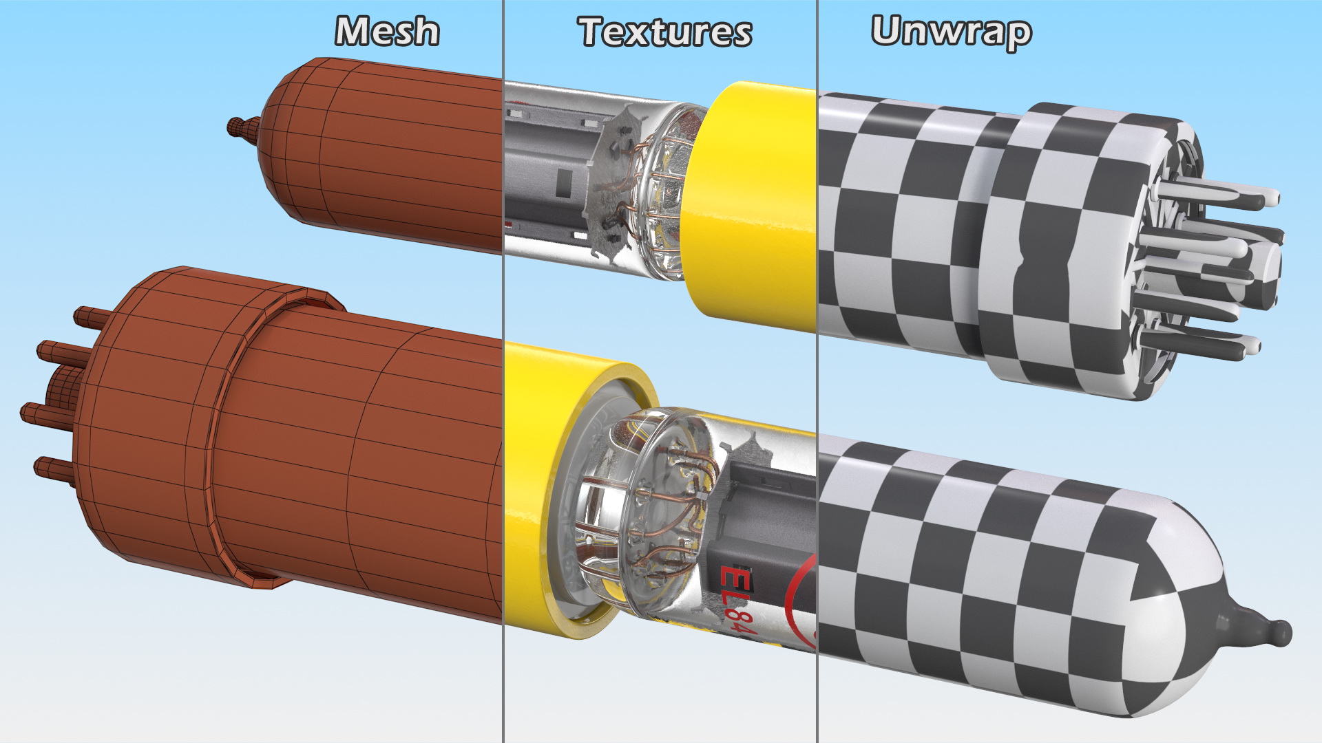 3D Tube Converter YJC with EL84 Tube model