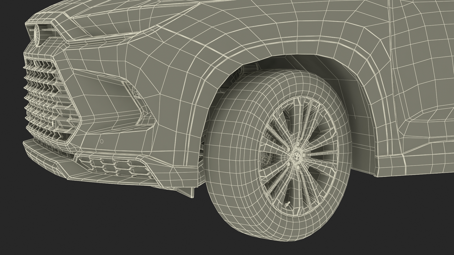 Toyota Grand Highlander 2024 Rigged for Cinema 4D 3D model