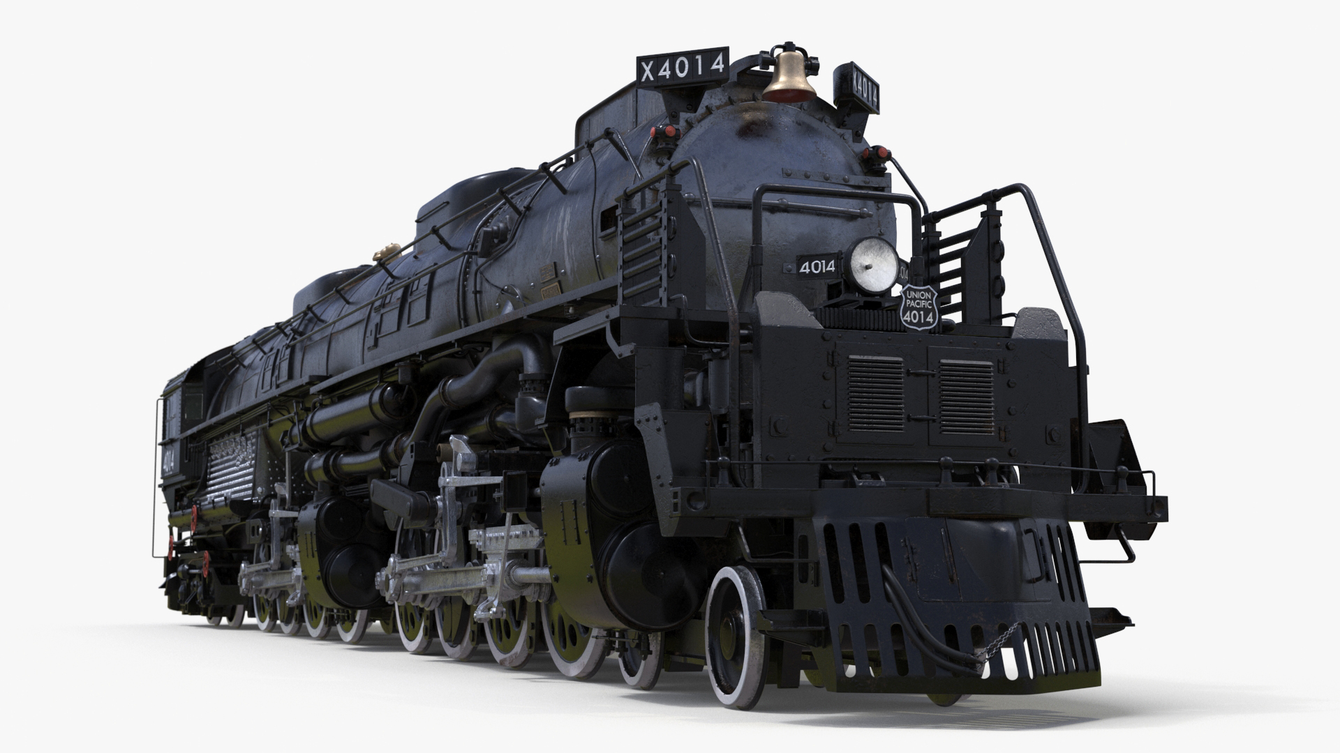 3D model Locomotive Big Boy Rigged