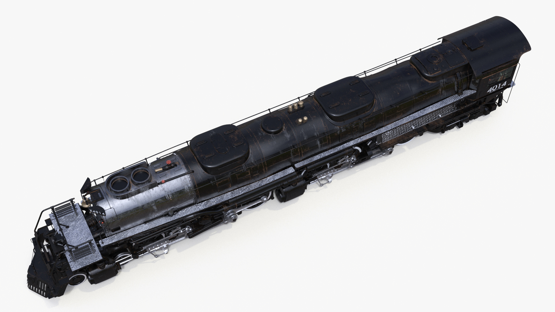 3D model Locomotive Big Boy Rigged