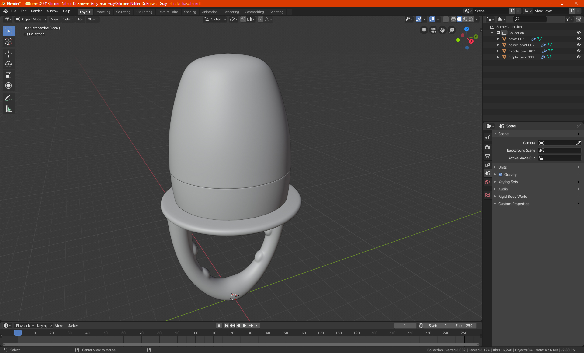 3D model Baby Silicone Nibler