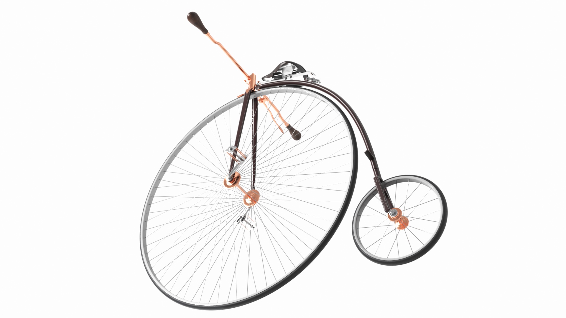 3D High Wheel Bicycle model