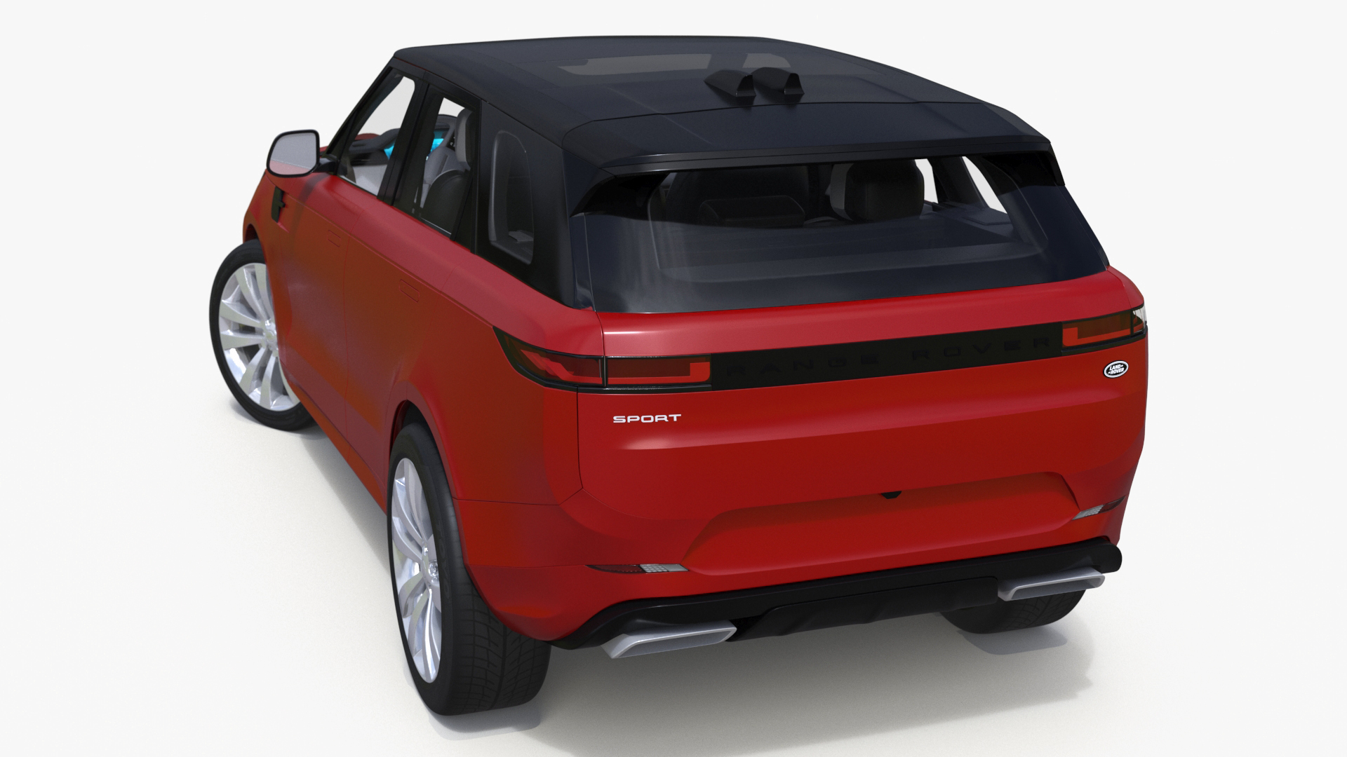 3D Range Rover Sport 2023 Red Rigged model