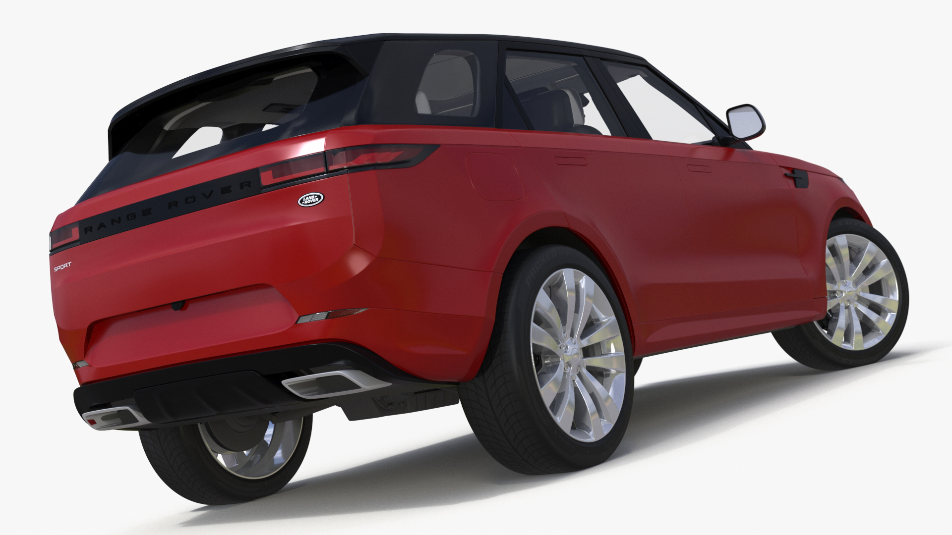 3D Range Rover Sport 2023 Red Rigged model