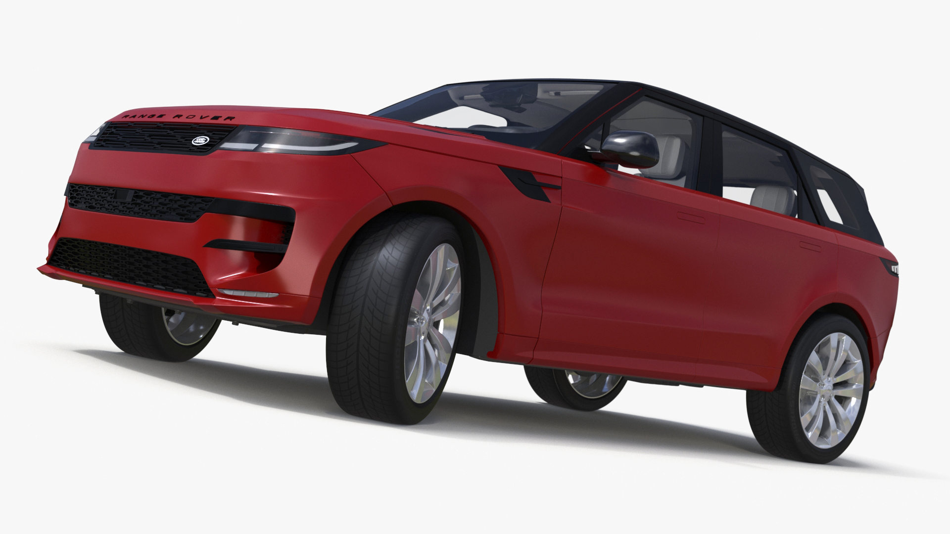 3D Range Rover Sport 2023 Red Rigged model