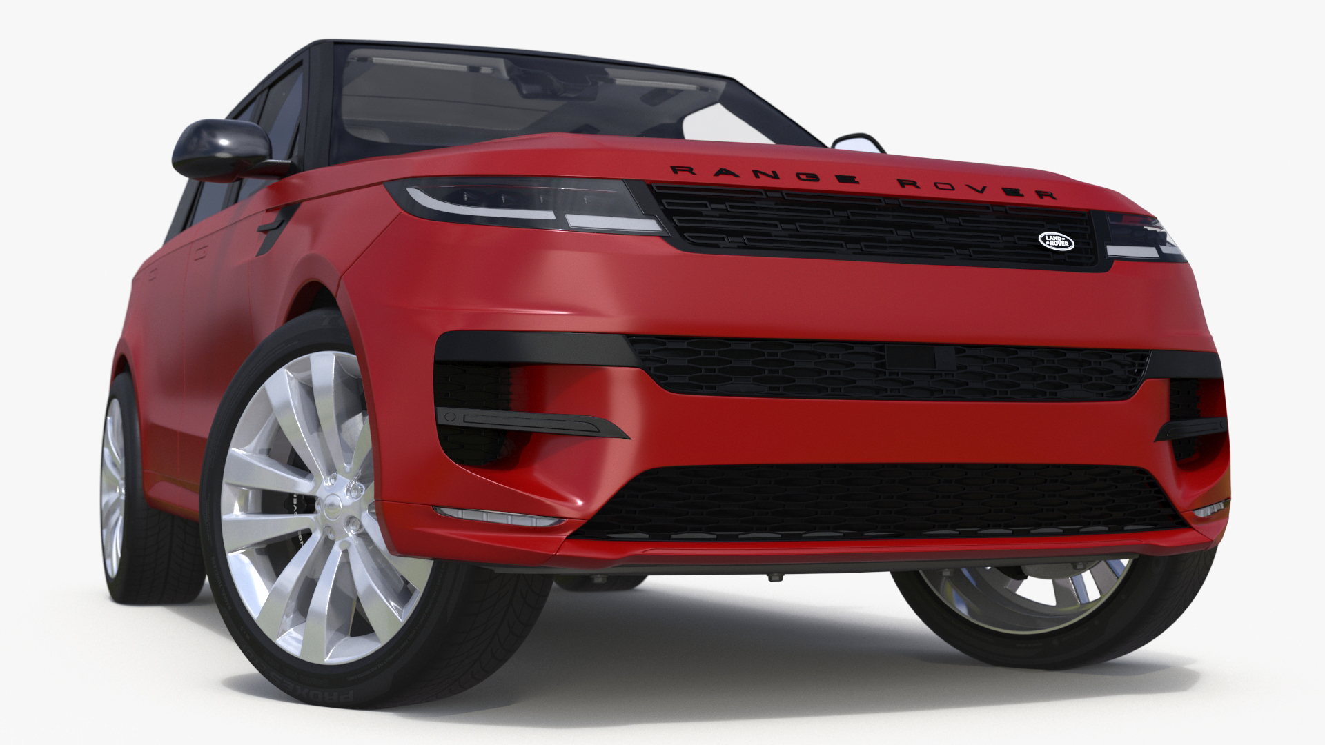 3D Range Rover Sport 2023 Red Rigged model