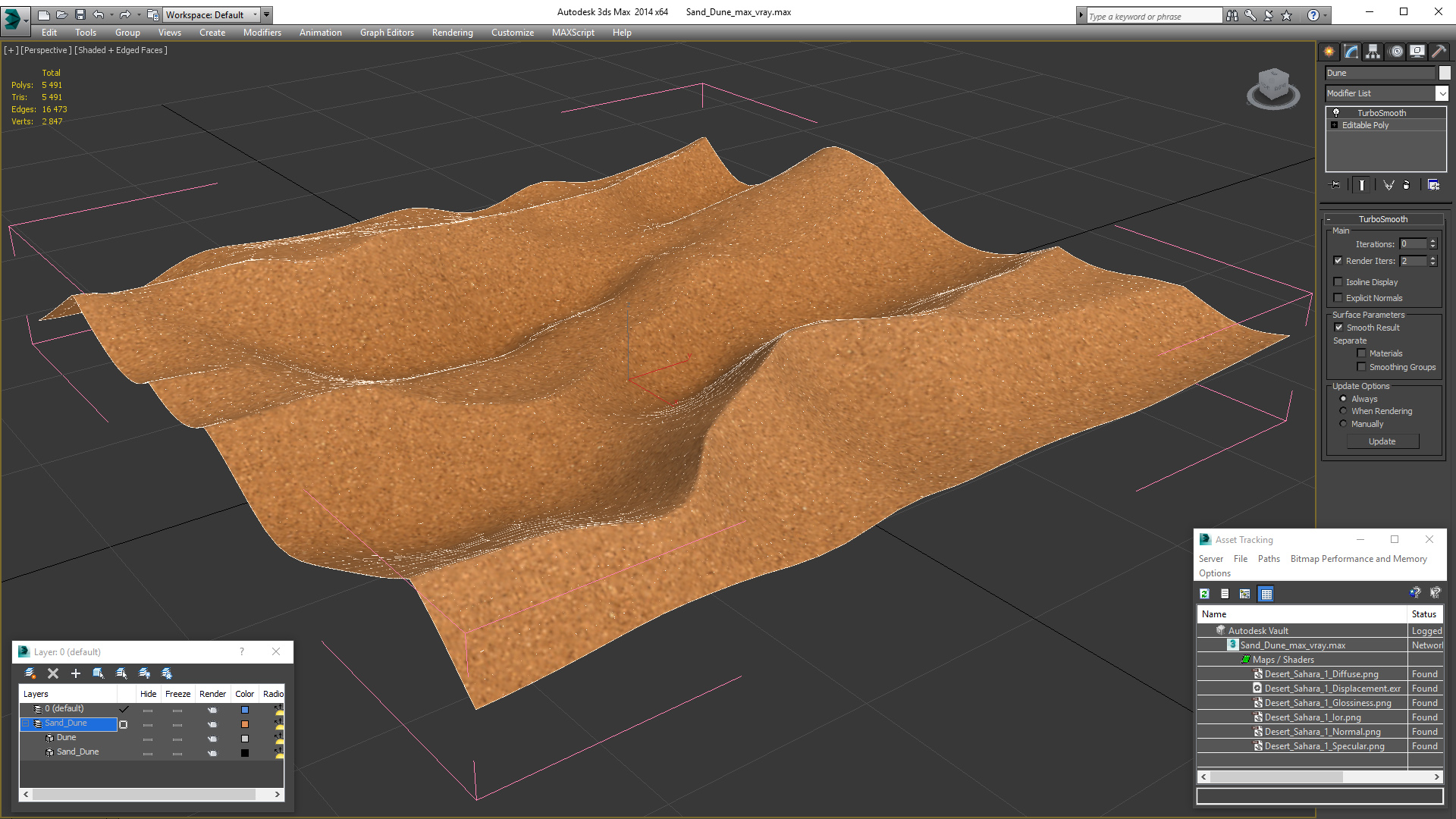 Sand Dune 3D model