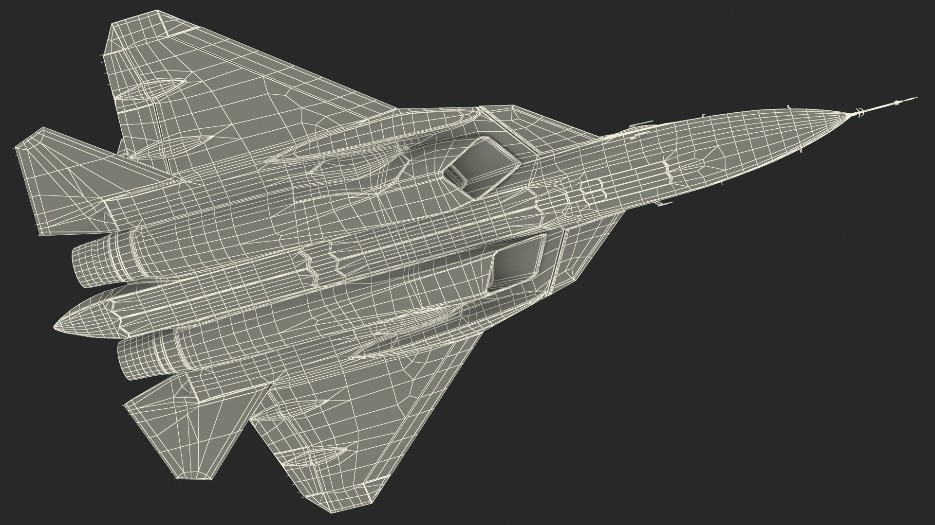 Sukhoi SU 57 Camo Flight 3D model