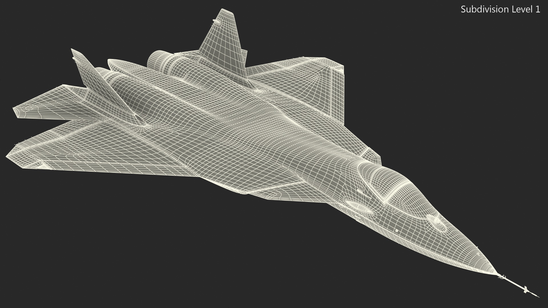 Sukhoi SU 57 Camo Flight 3D model