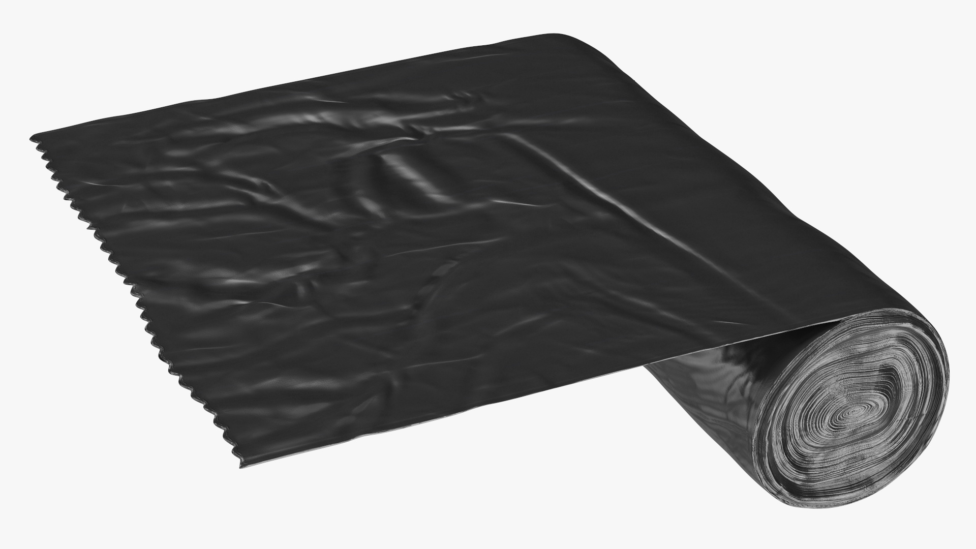 3D Black Trash Bags with Trash Bin