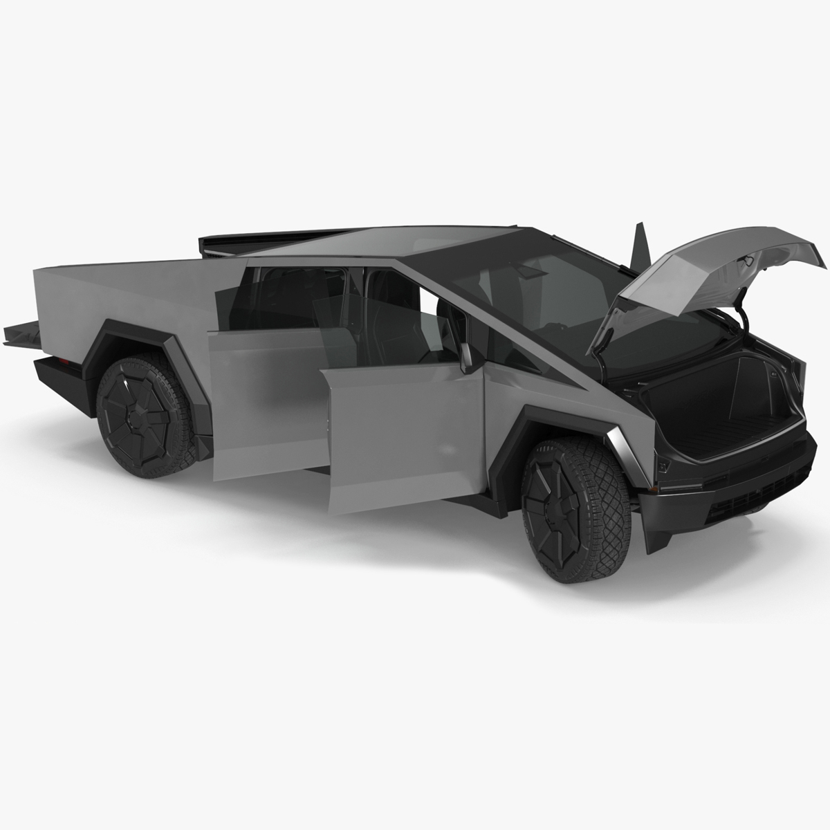 2024 Tesla Cybertruck Rigged for Cinema 4D 3D